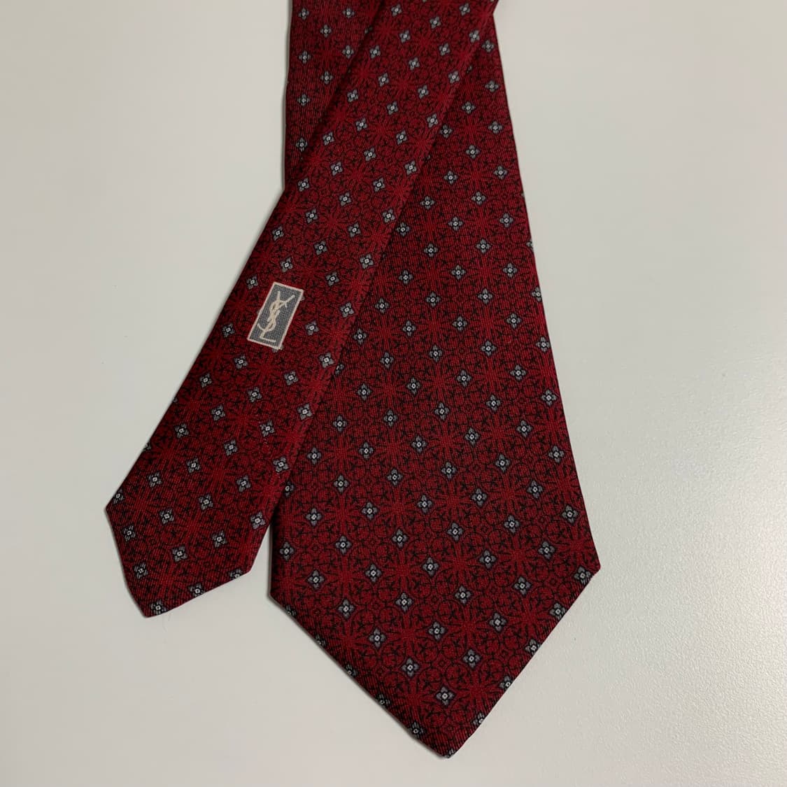 입생로랑(YSL) 페이즐리 명품넥타이 A+등급 8cm 상품이미지4
