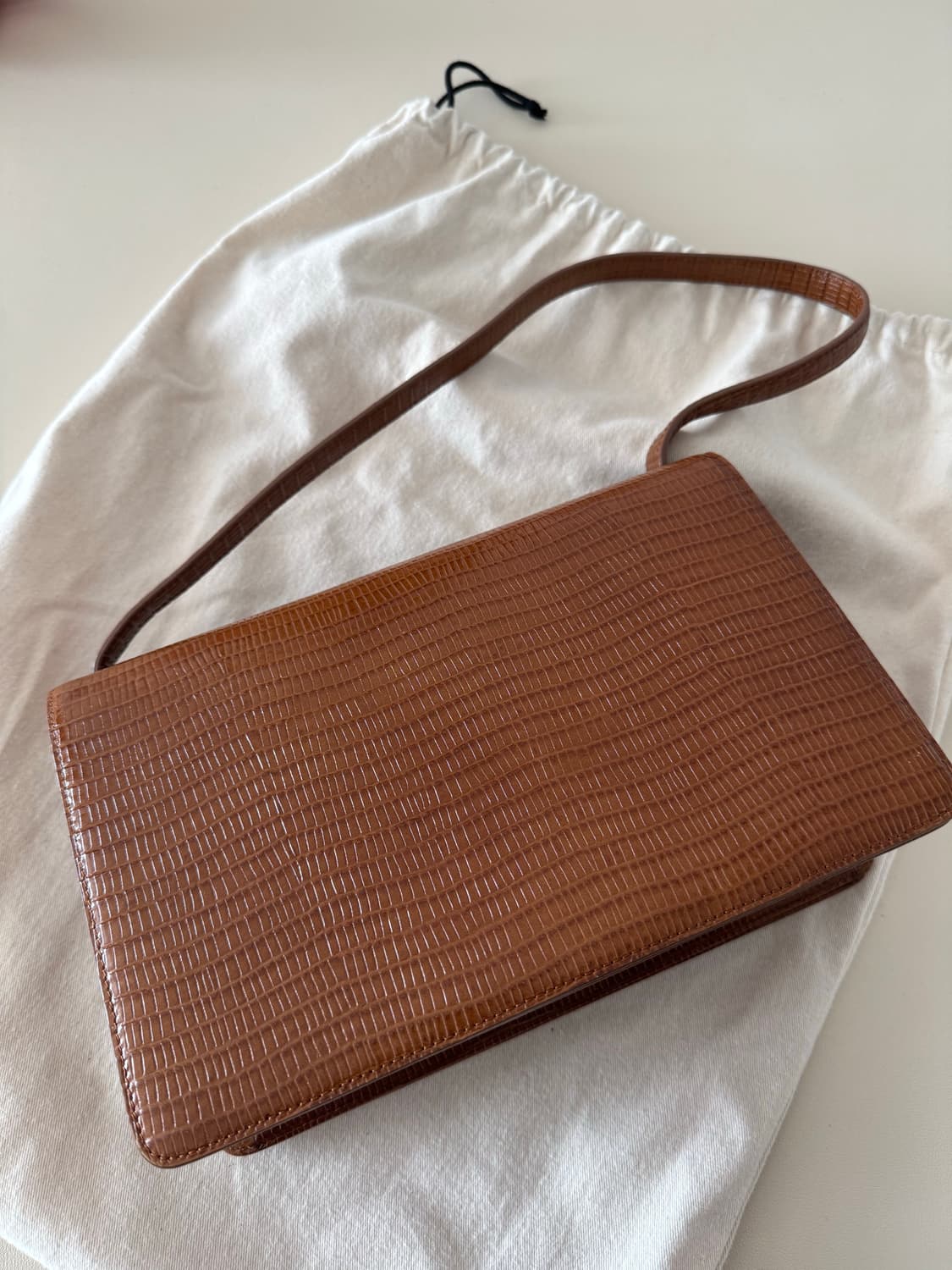 투티에 포멜백 리자드 브라운 상품이미지3