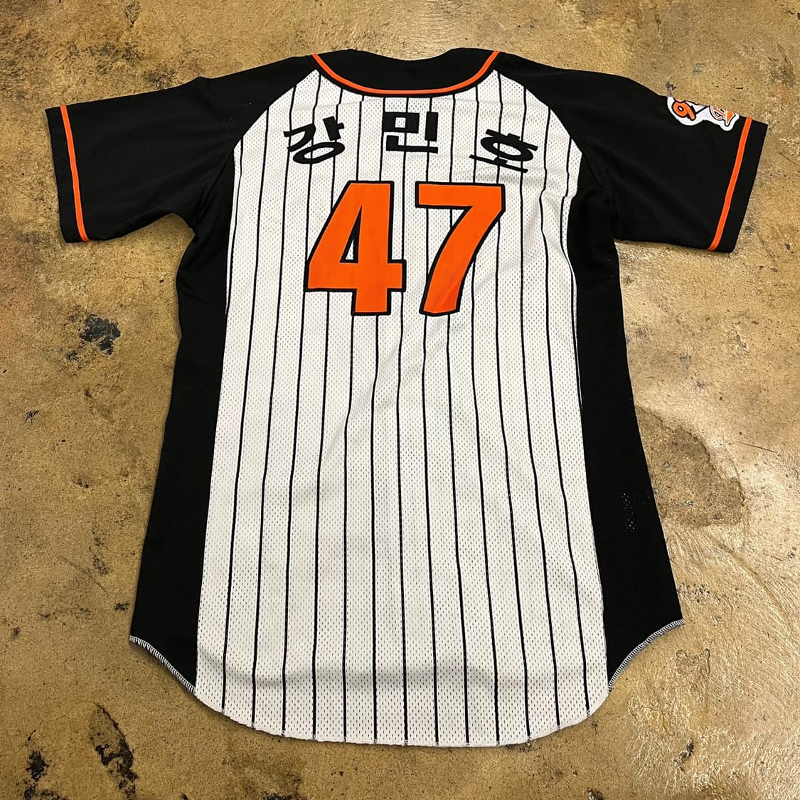 [XL,100] 롯데 자이언츠 47 강민호 반팔 야구 유니폼 b18 상품이미지3