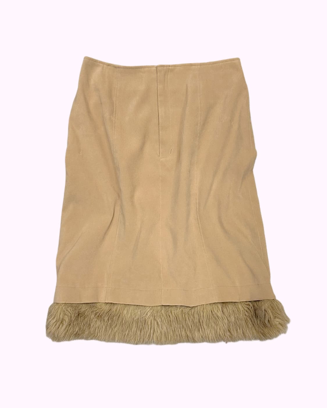 beige fur treaming skirt 상품이미지1