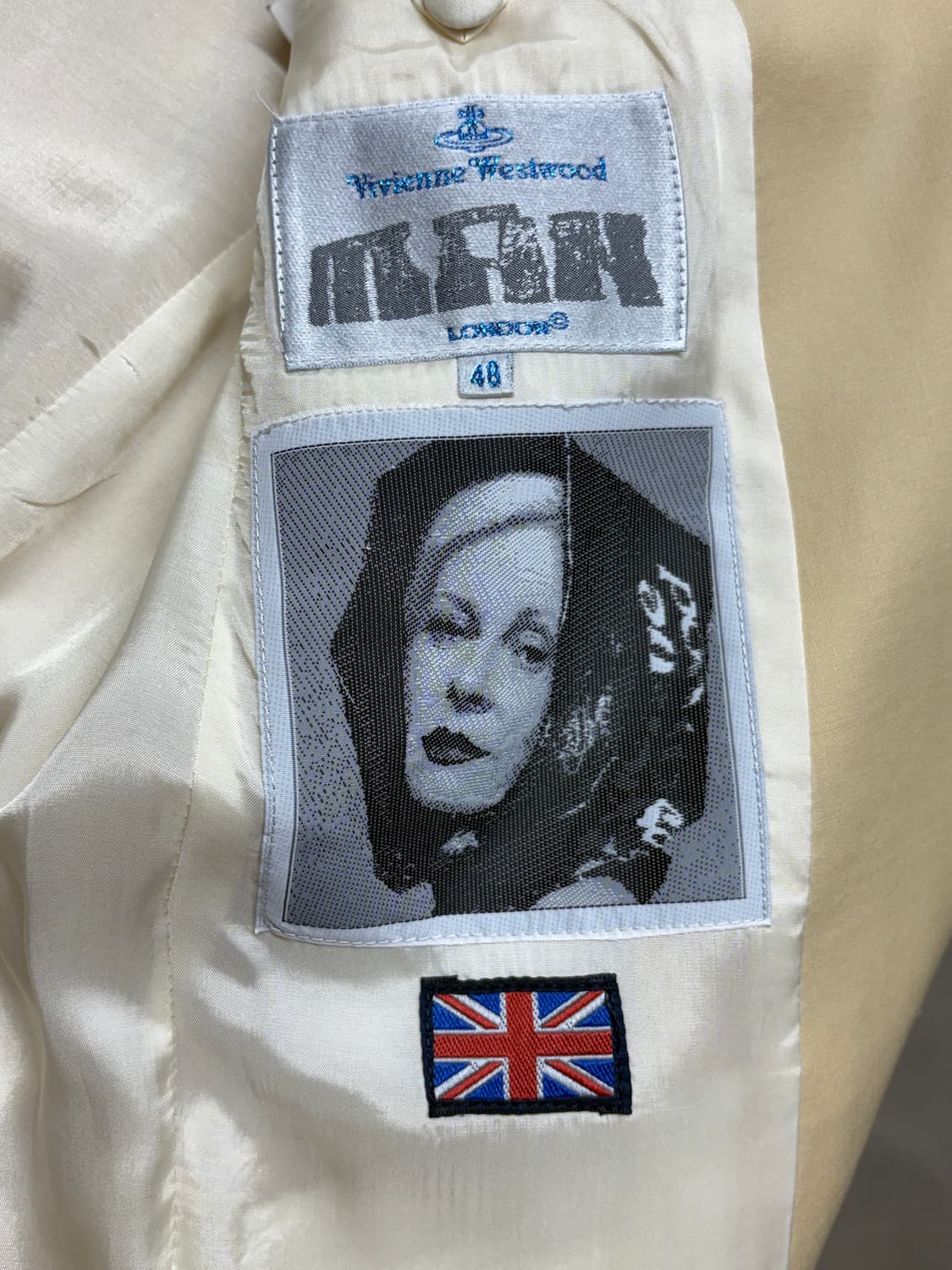 90's 비비안 웨스트우드 맨 런던 포토패치 수트/상의 상품이미지5