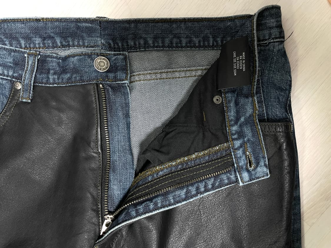 할리데이비슨 하이라이즈 레더패치 데님 팬츠 30 상품이미지9