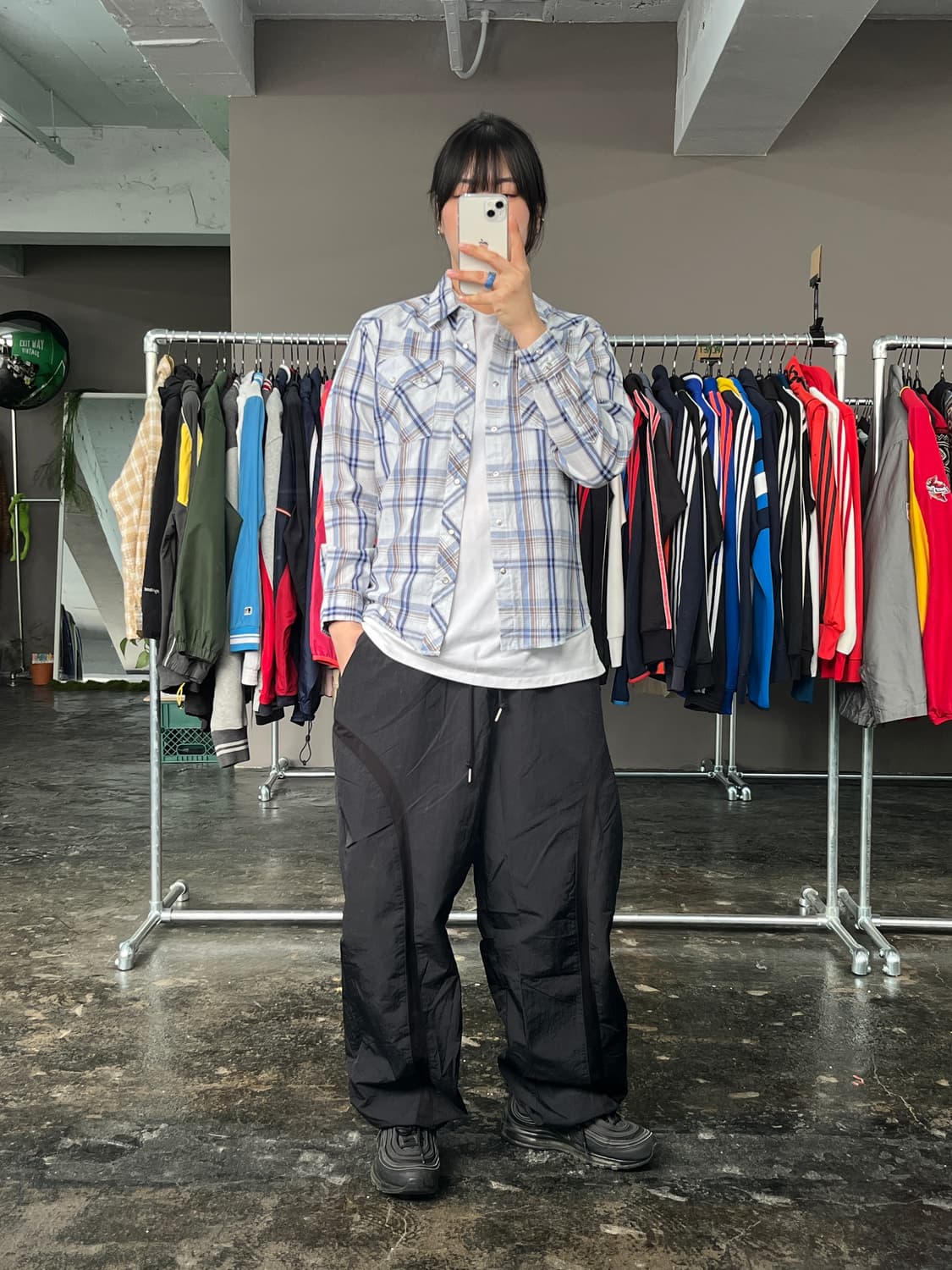 랭글러 웨스턴 체크 셔츠  상품이미지3