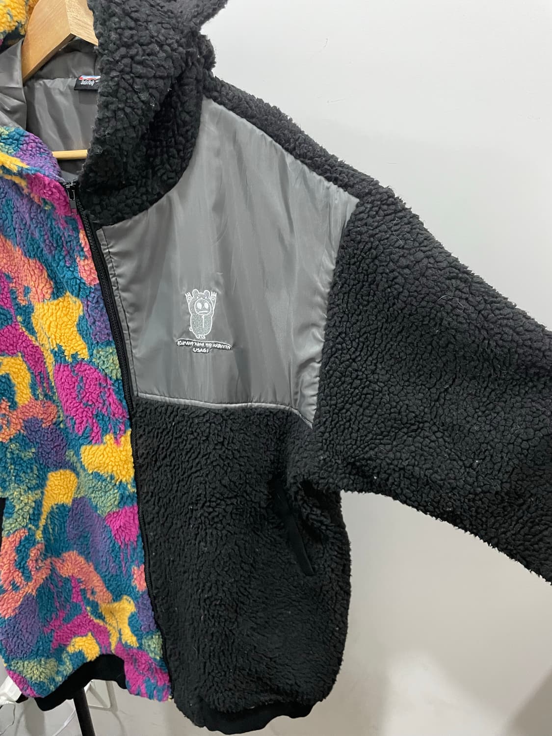 (빈티지) ScoLar Parity 투톤 고양이 귀 후드 플리스 자켓 상품이미지8