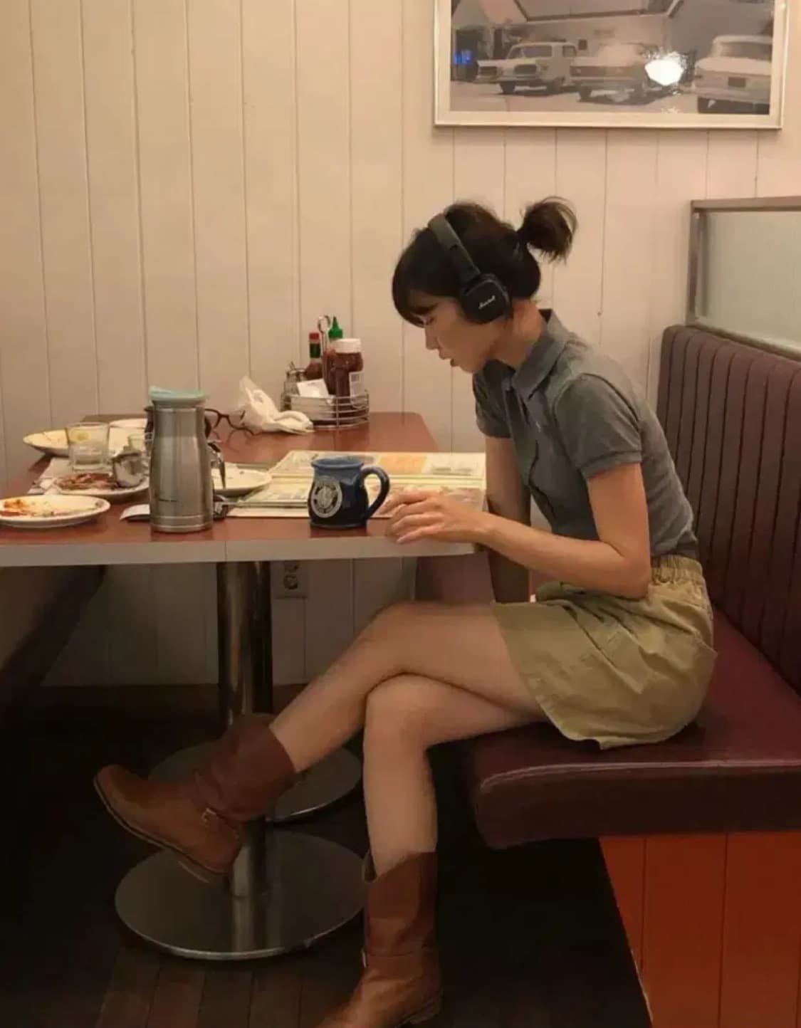 MINITMUTE 미닛뮤트 클래식 부츠 브라운 미사용품(240) 상품이미지1