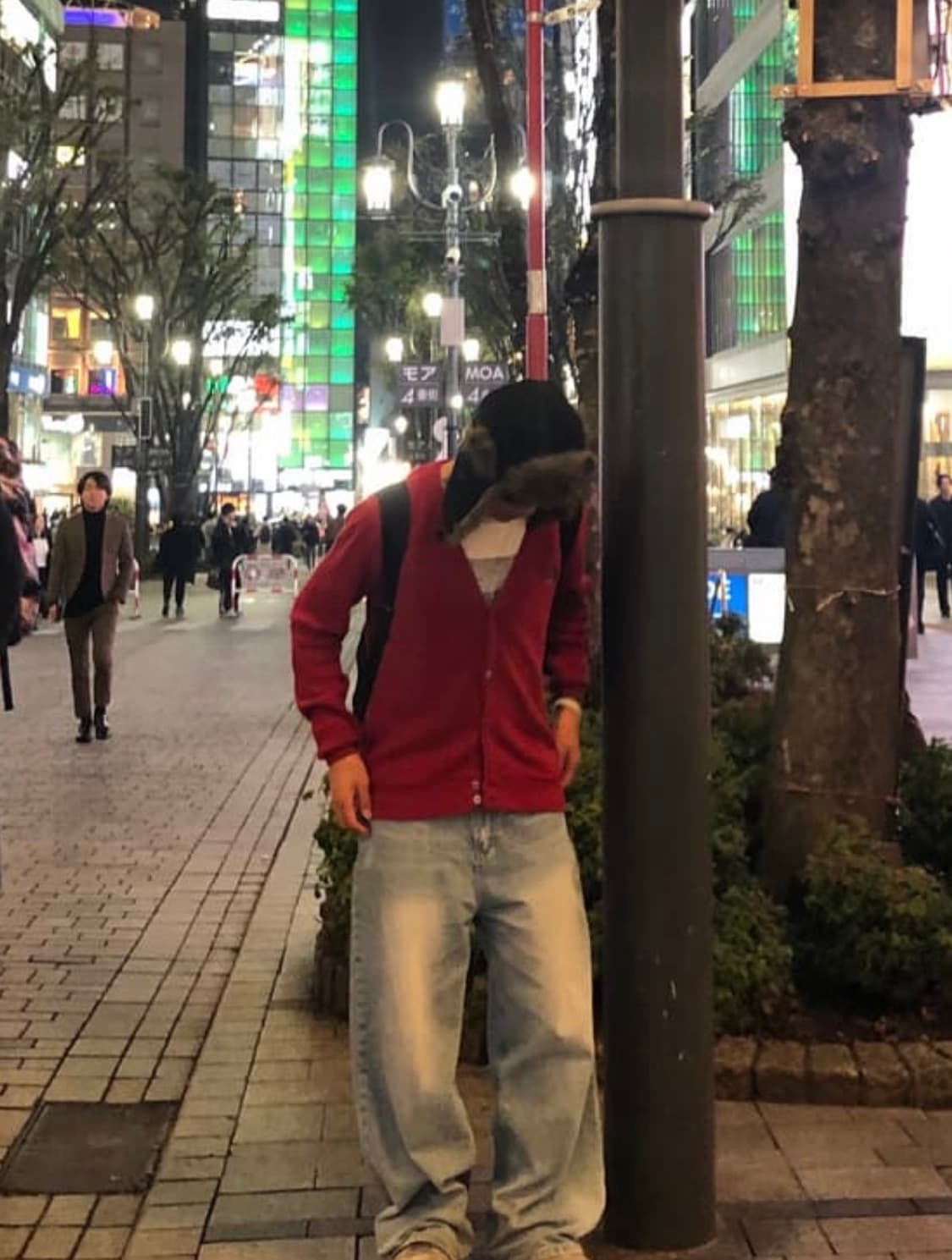 90s IZOD 레드 브이넥 니트 가디건 상품이미지1