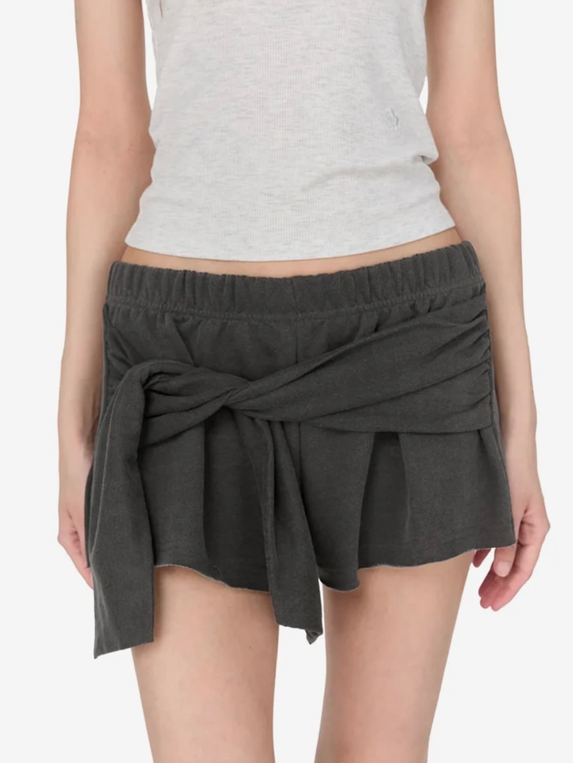 썬번프로젝트 Tie Raw-cut Sweat Shorts 상품이미지2
