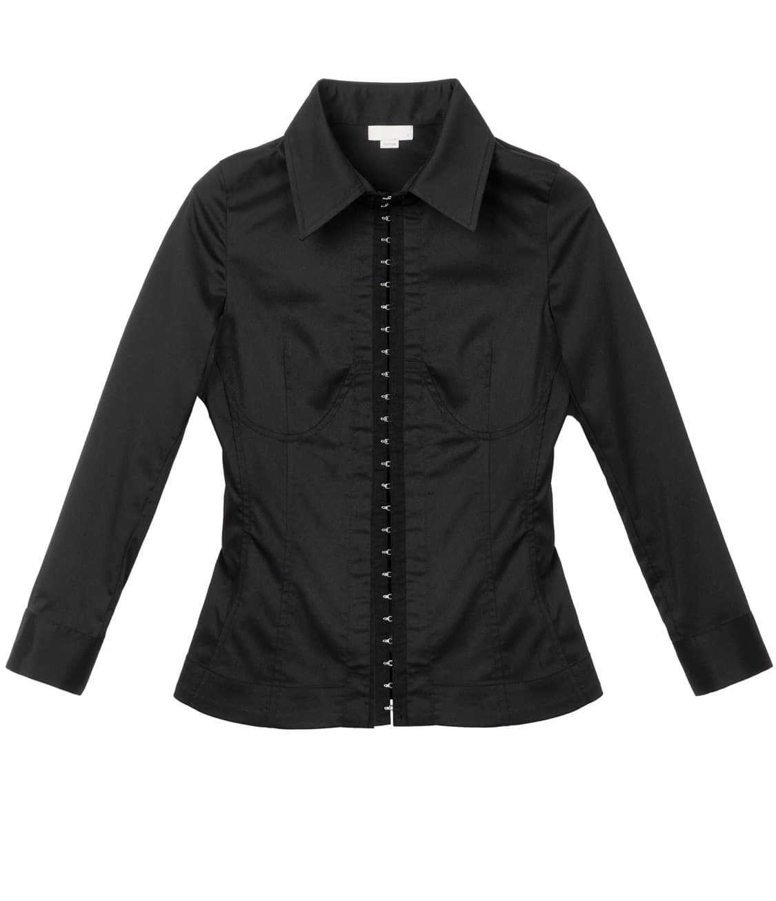 본네 Corset seam shirt (Black) 상품이미지1