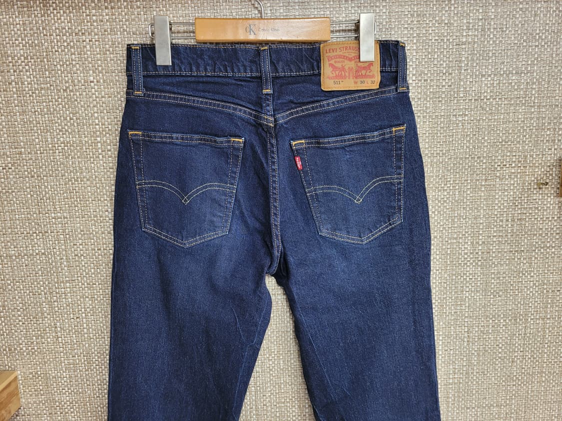 30인치 리바이스 511 슬림핏 청바지 진청 상품이미지3