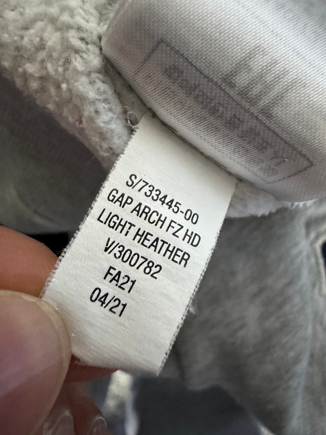 여성 Gap 갭 키즈 빅로고 기모 후드집업 140 xs 상품이미지5