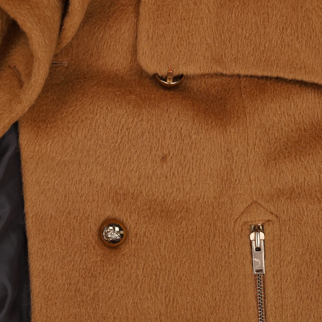 [82-94-160] 시스템 한섬 여성 라마 하프 코트 3896 상품이미지5