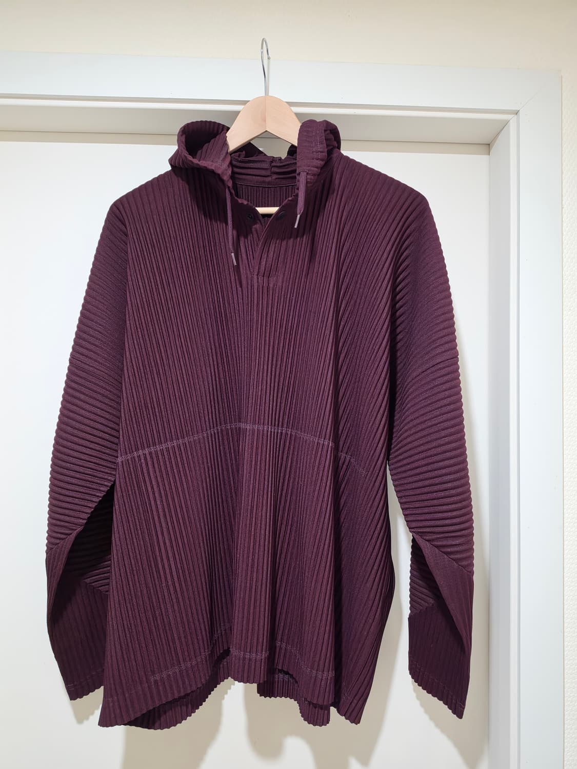 옴므플리세 버건디 후드 아노락 / 4 상품이미지1