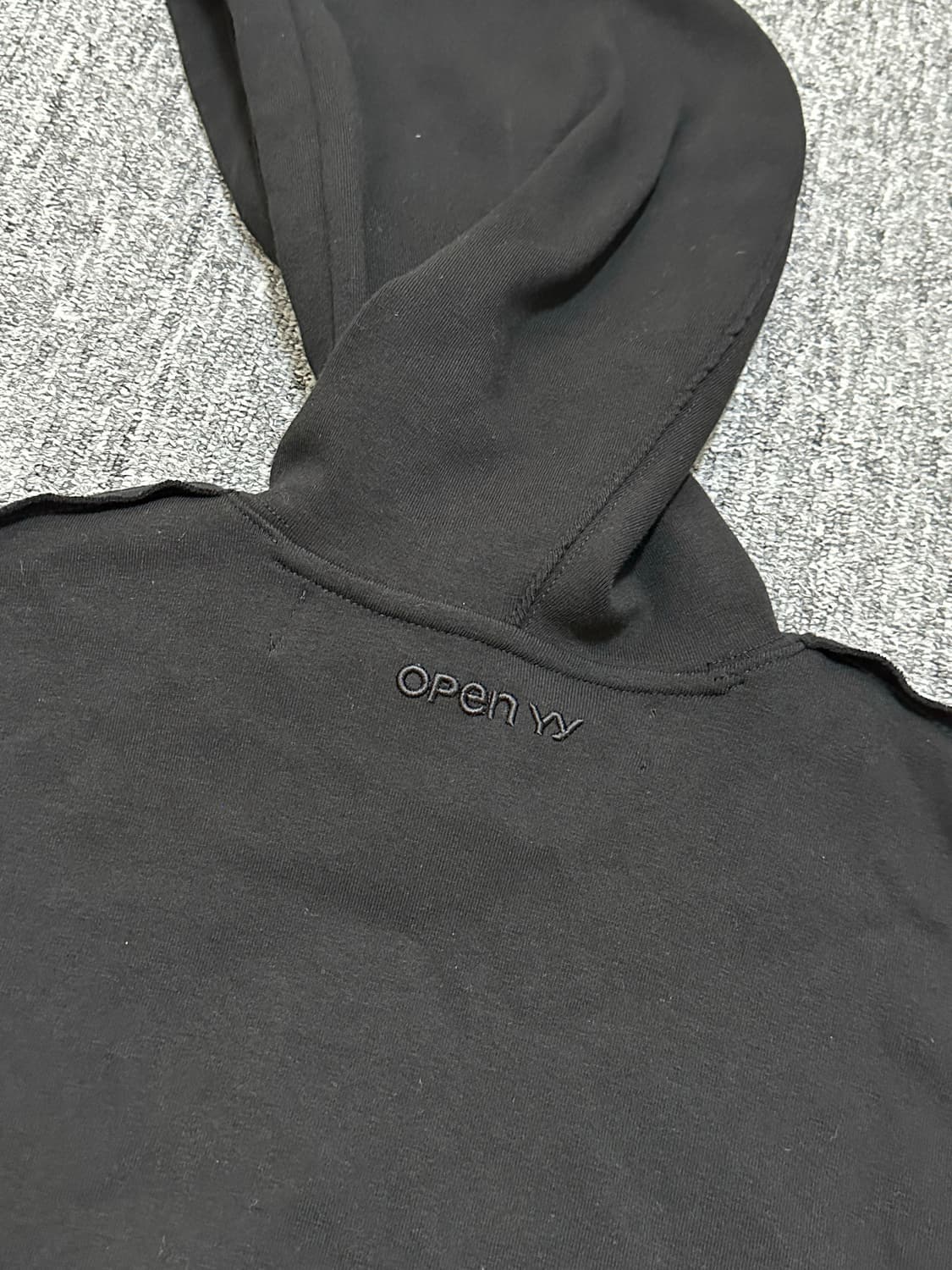 Open yy 오픈와이와이 HOODYSUIT 후드 바디수트 블랙 상품이미지7