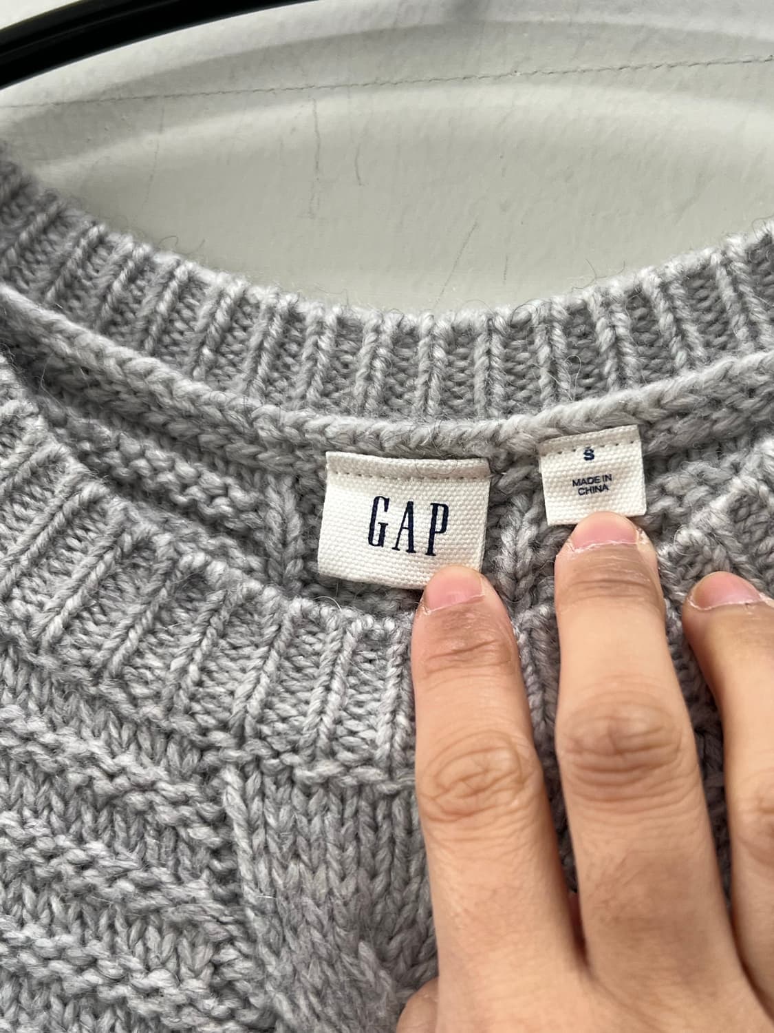 (S) GAP 우먼스 케이블 니트 드레스 그레이 상품이미지4