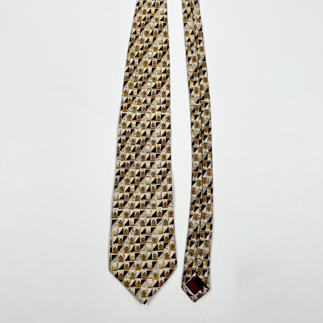 지방시 레트로 빈티지 프랑스 체크 넥타이 상품이미지1