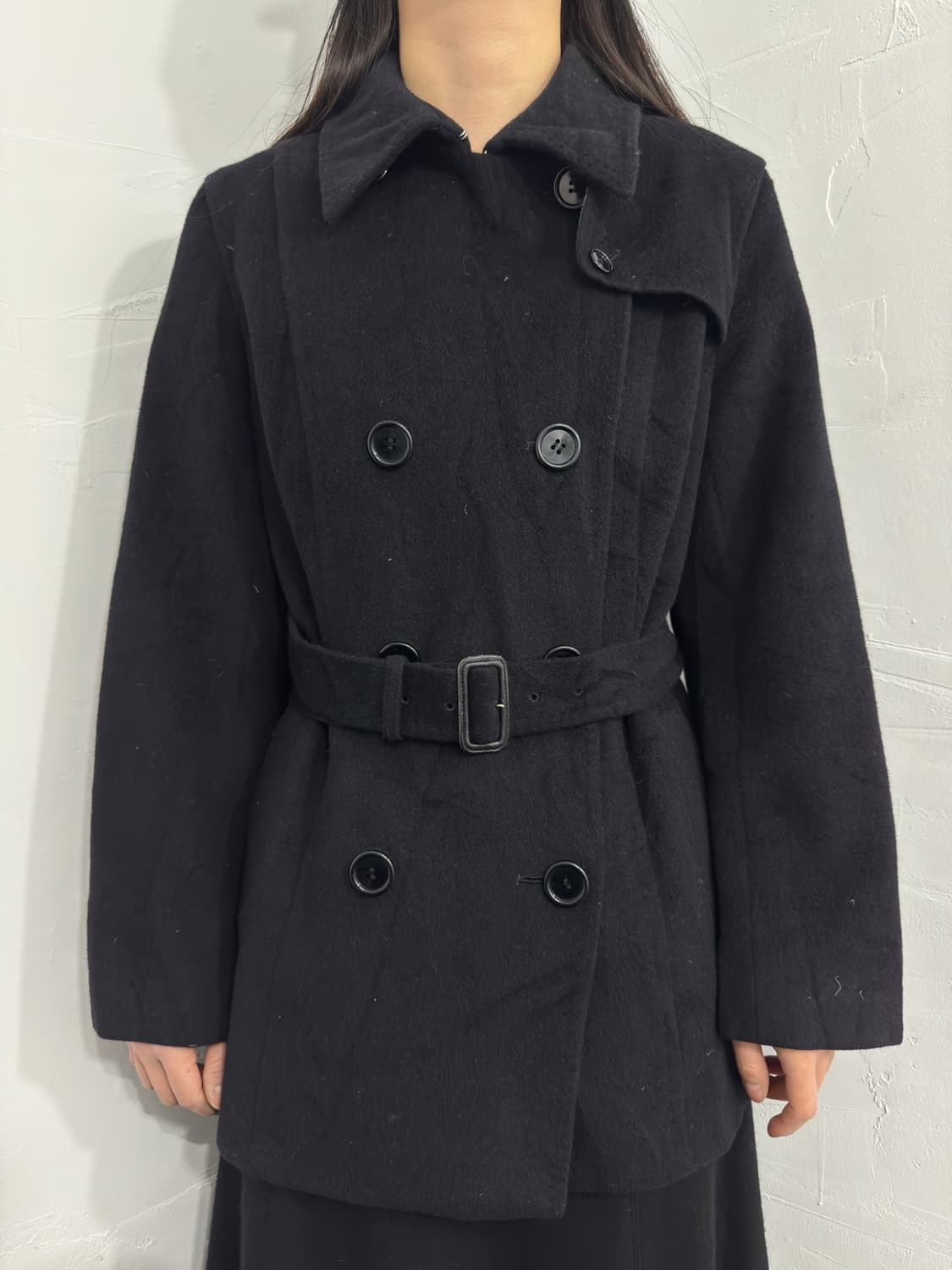 deux belt button coat 상품이미지2