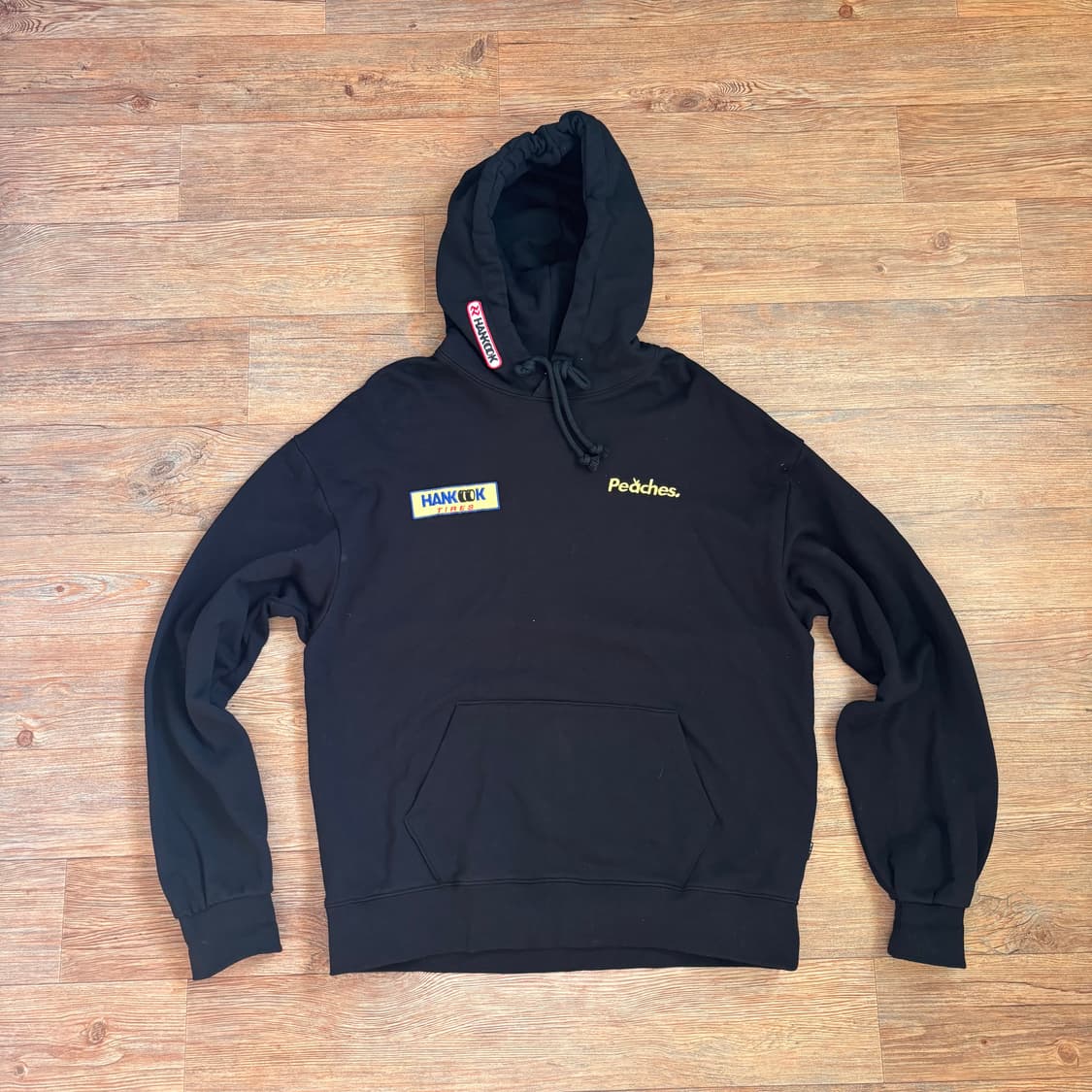 한국타이어 피치스 레이싱 후드 티셔츠 L 루즈핏 레이싱 크루 상품이미지6