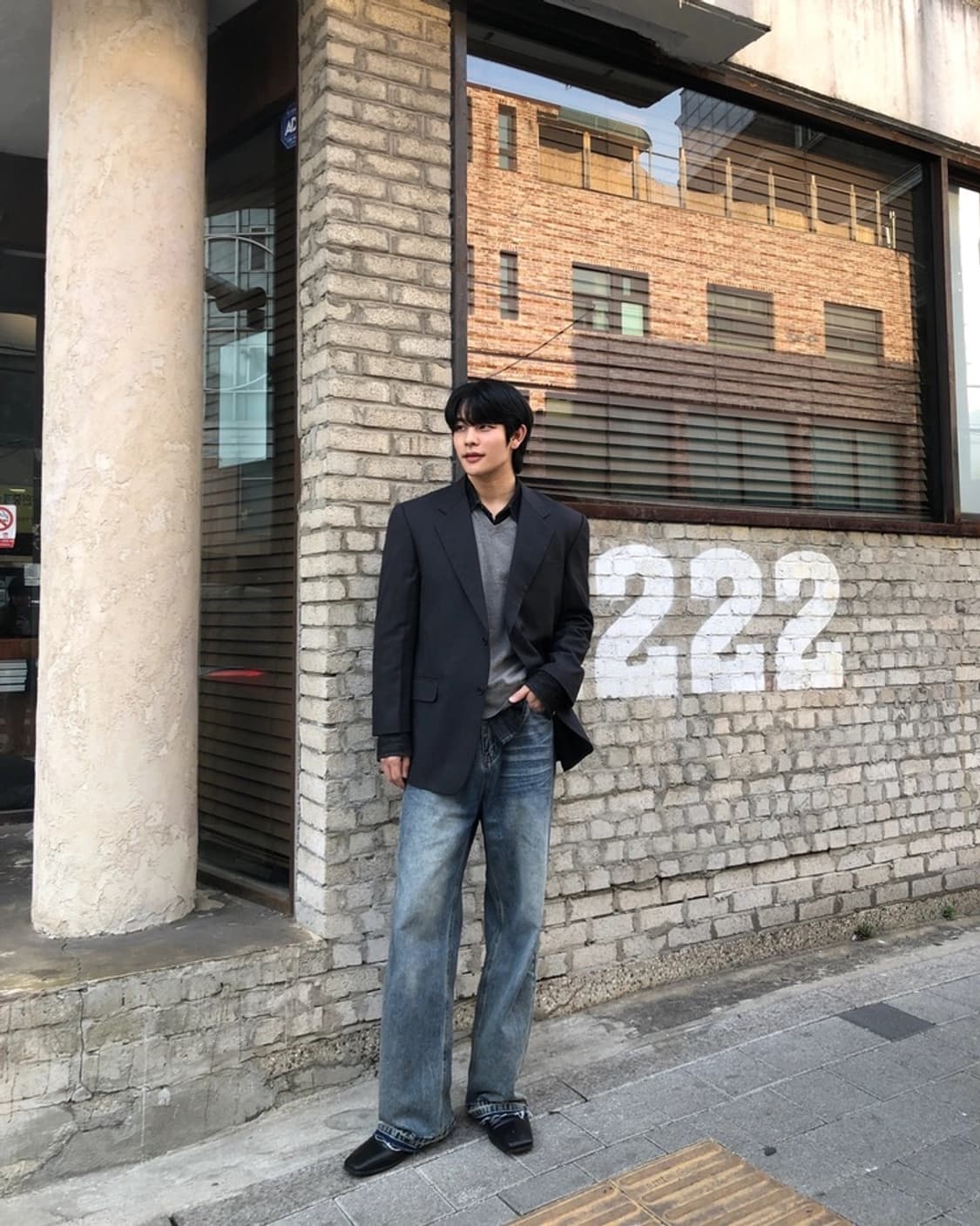 지방시 정품 블레이저 자켓 다크그레이 상품이미지1