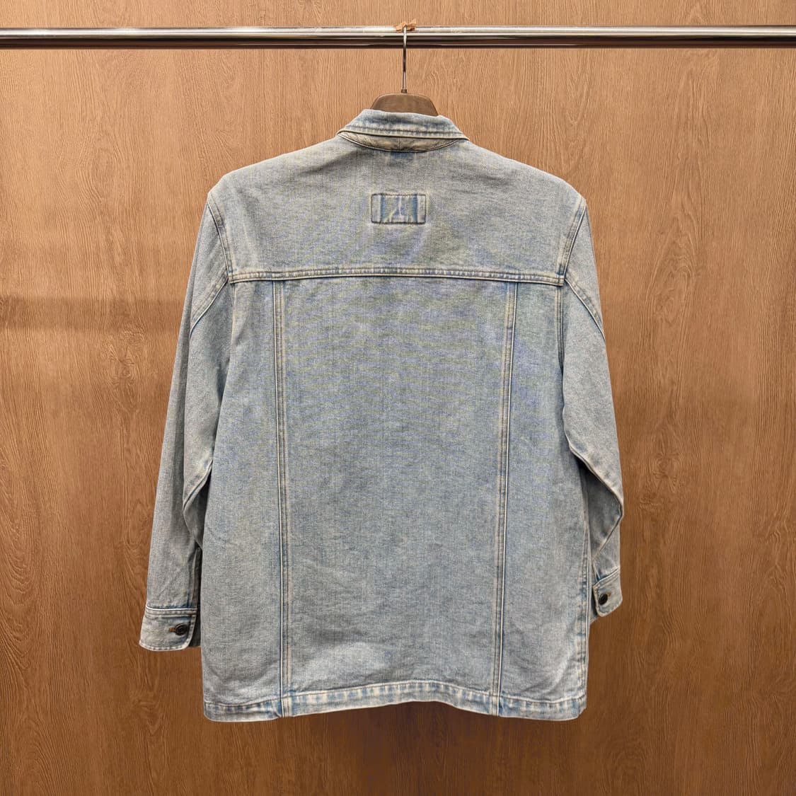 랄프 로렌 진스 컴퍼니 데님 자켓 워크 포켓 로고 패치 디테일 블루 상품이미지3