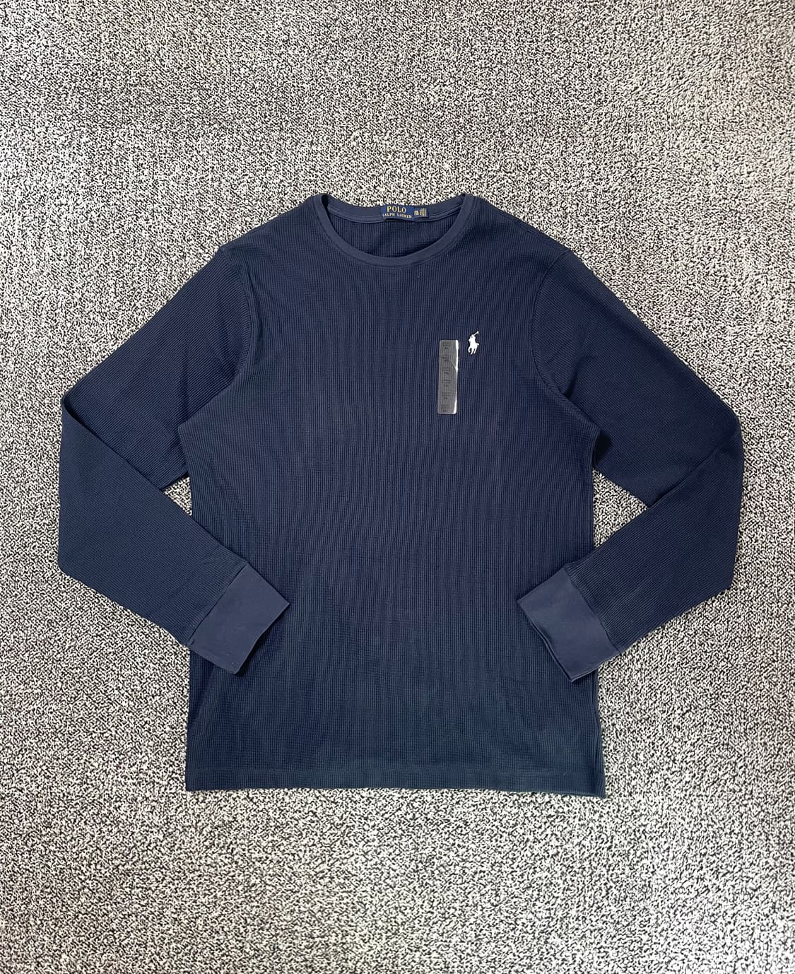 빈티지9. (새상품) 폴로랄프로렌 와플 롱슬리브 긴팔 티셔츠 네이비 상품이미지1