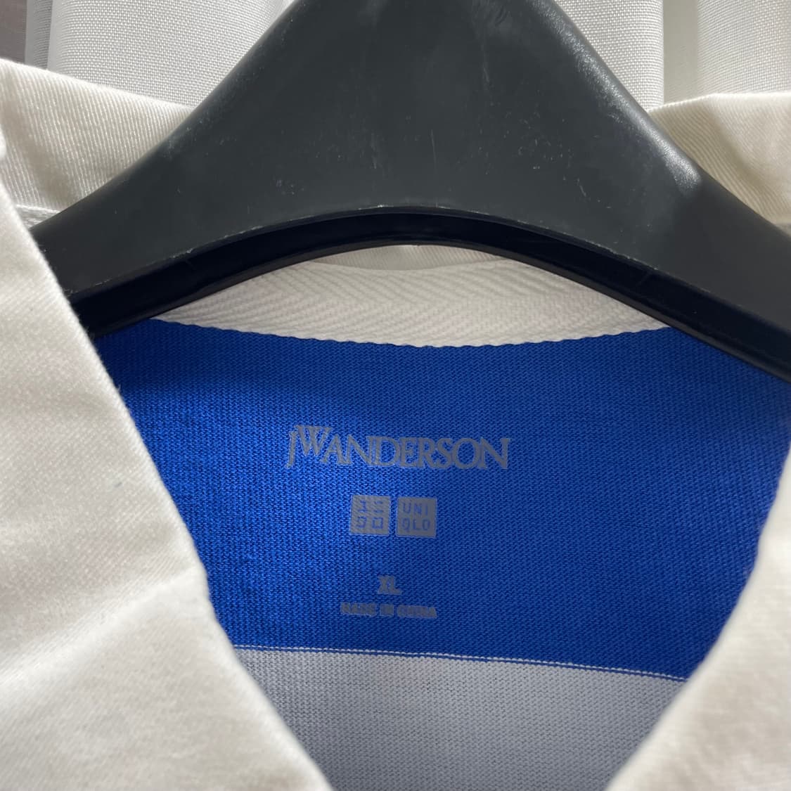 유니클로 x JWA/ 오버사이즈 러거 스트라이프 폴로 셔츠/ XL 상품이미지6