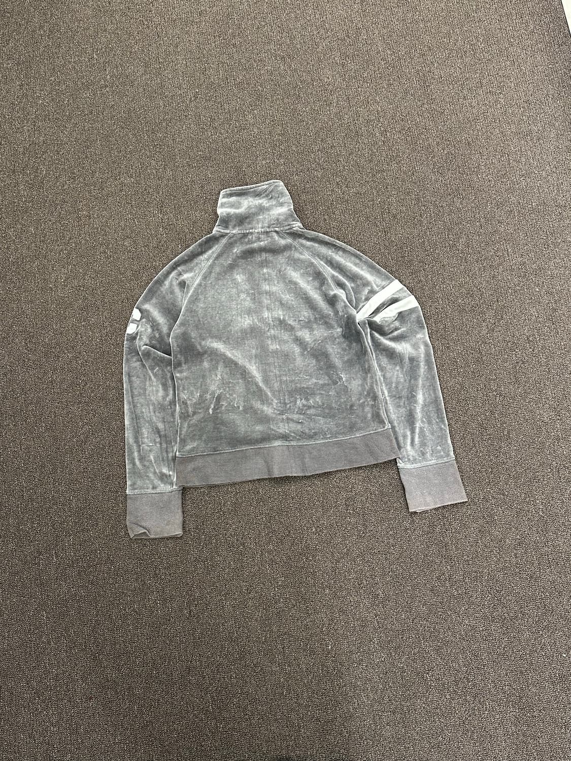 OS)챔피온 빈티지 여성 그레이 벨벳 집업 상품이미지8