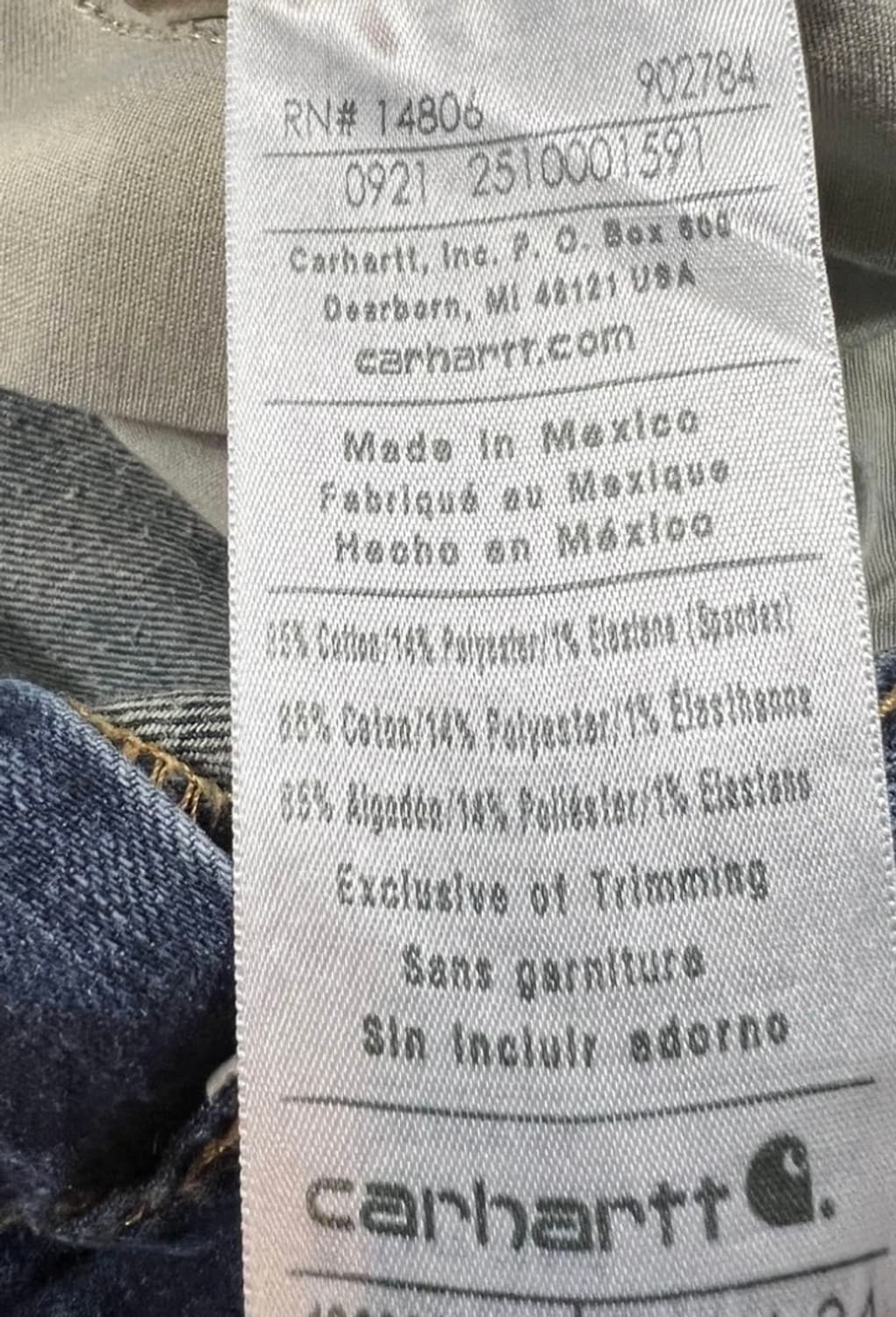 칼하트 USA 워크 데님 팬츠 릴렉스 핏 36 상품이미지7