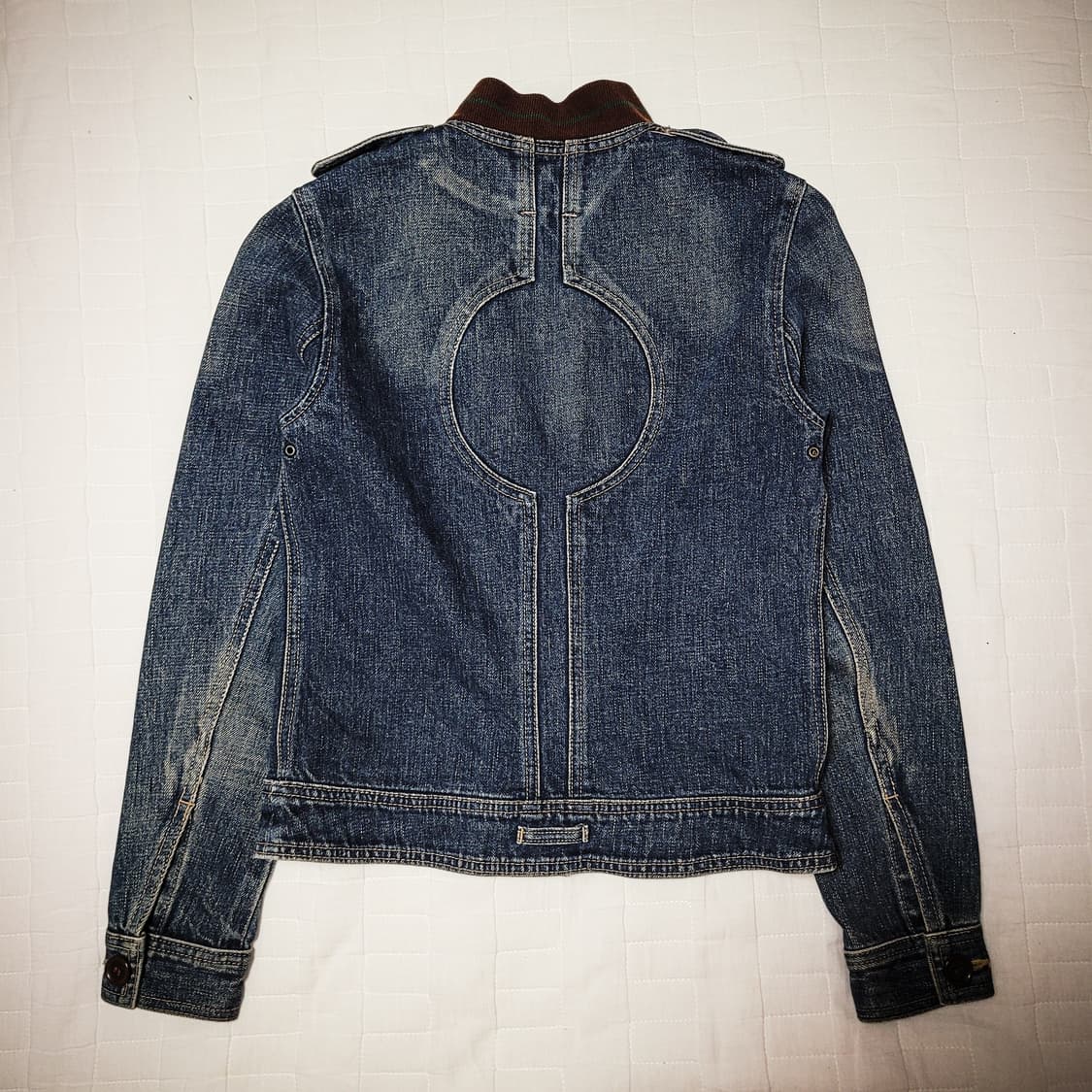 '00s archive Panel Denim Military Jacket 상품이미지1