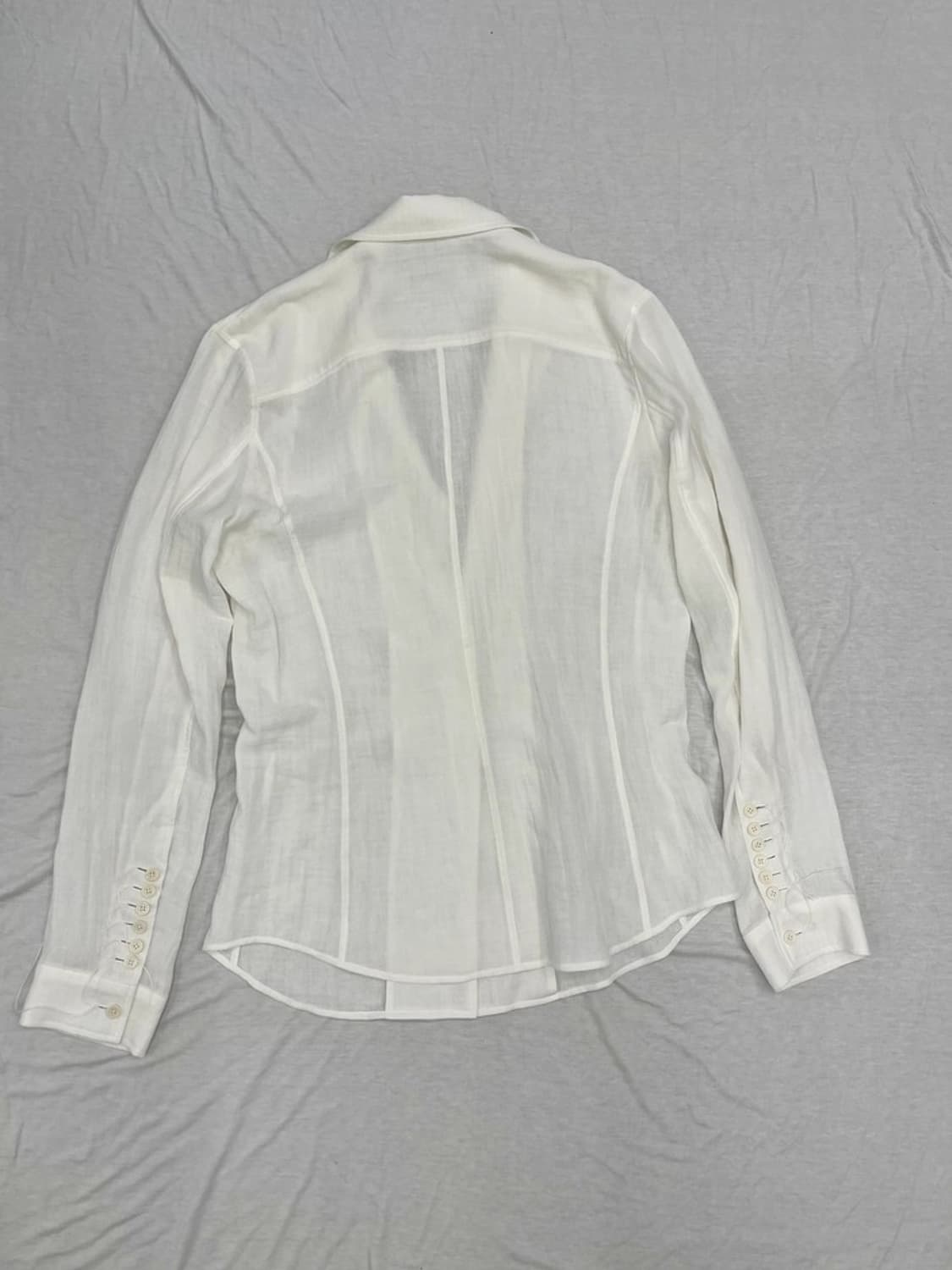 Double Gauze Shirt Jacket _ White 상품이미지2