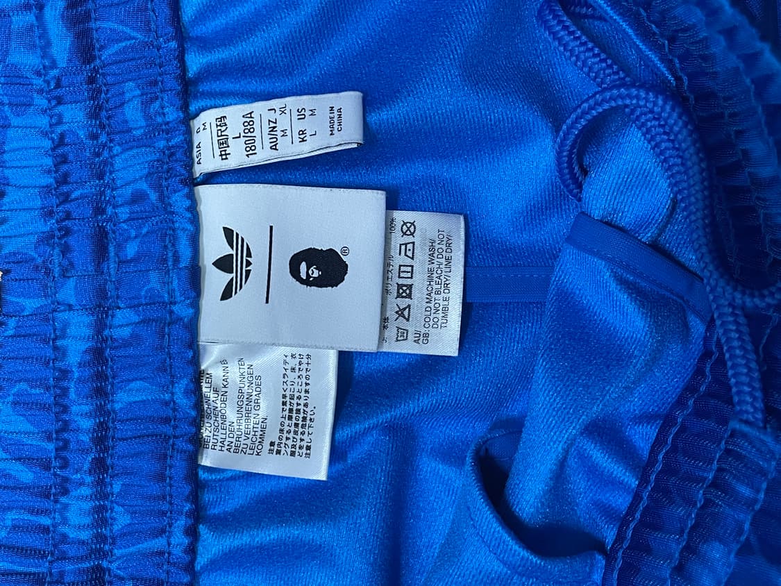 베이프 아디다스 파이어버드 트랙팬츠 블루 L 상품이미지4