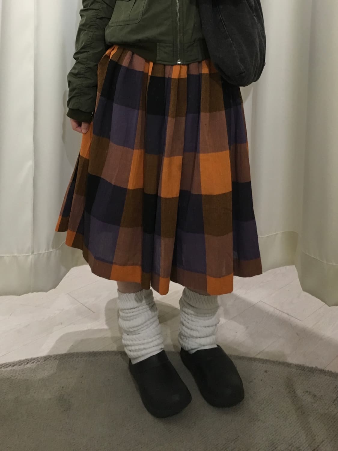 Bold Plaid Skirt 상품이미지1