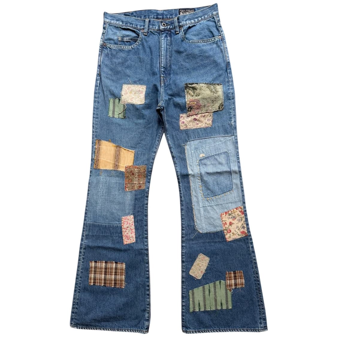 캐피탈 kapital 26ss 5p 오카벨보 데님 패치 리메이크 36 상품이미지1