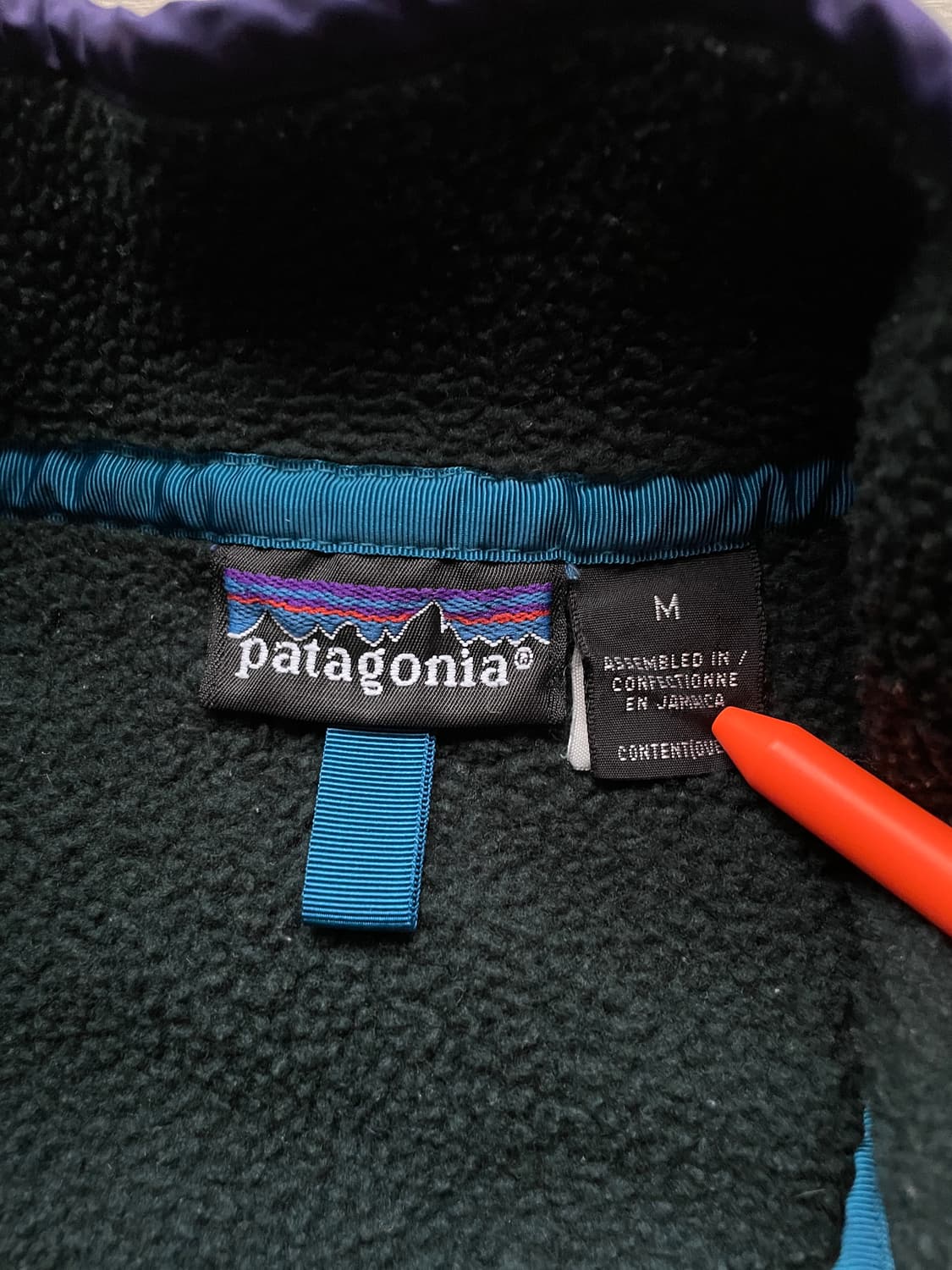 90s 파타고니아 신칠라 그린 퍼플 rare patagonia 상품이미지3