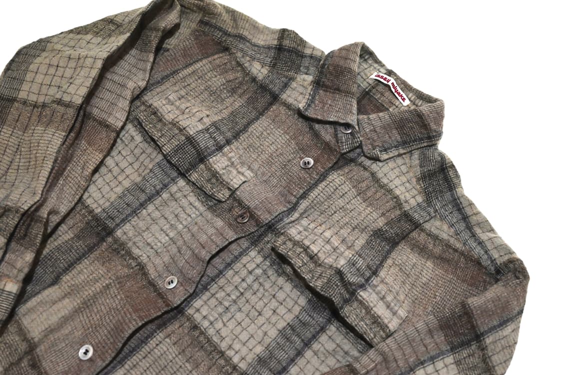 Issey miyake 70s boiled wool shirt 상품이미지2