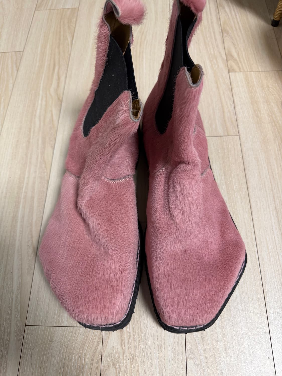 핑크 송치 워커 상품이미지1