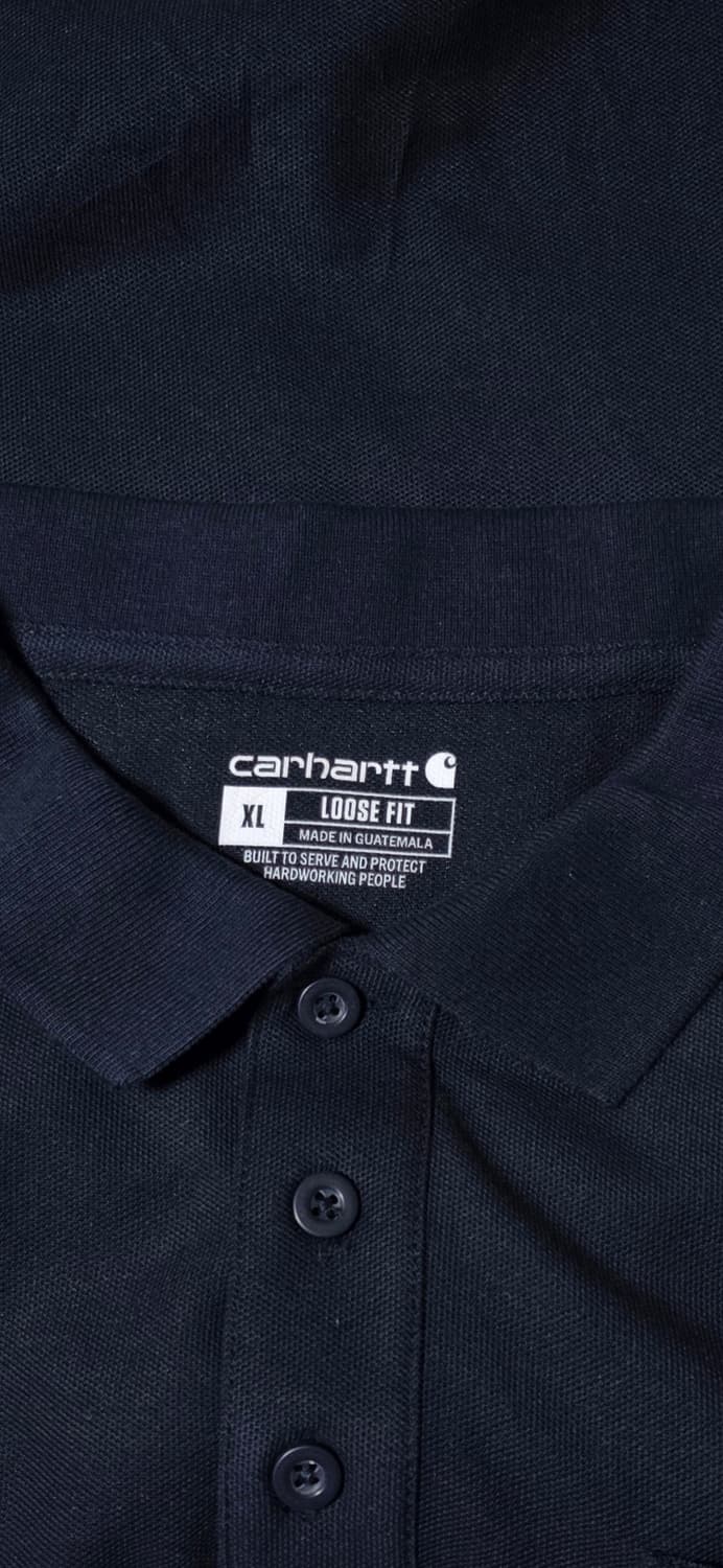 칼하트 네이비 루즈핏 반팔 카라티 XL 상품이미지3