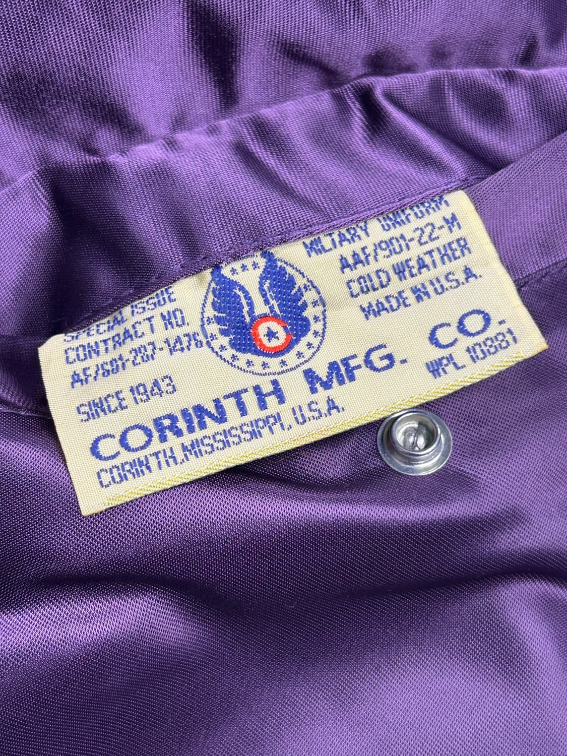 90s CORINTH MFG.CO MA-1 상품이미지8