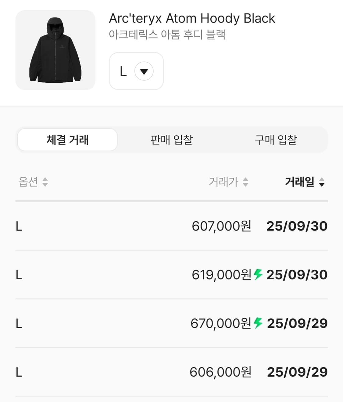 [L]아크테릭스 아톰후디 블랙 상품이미지7