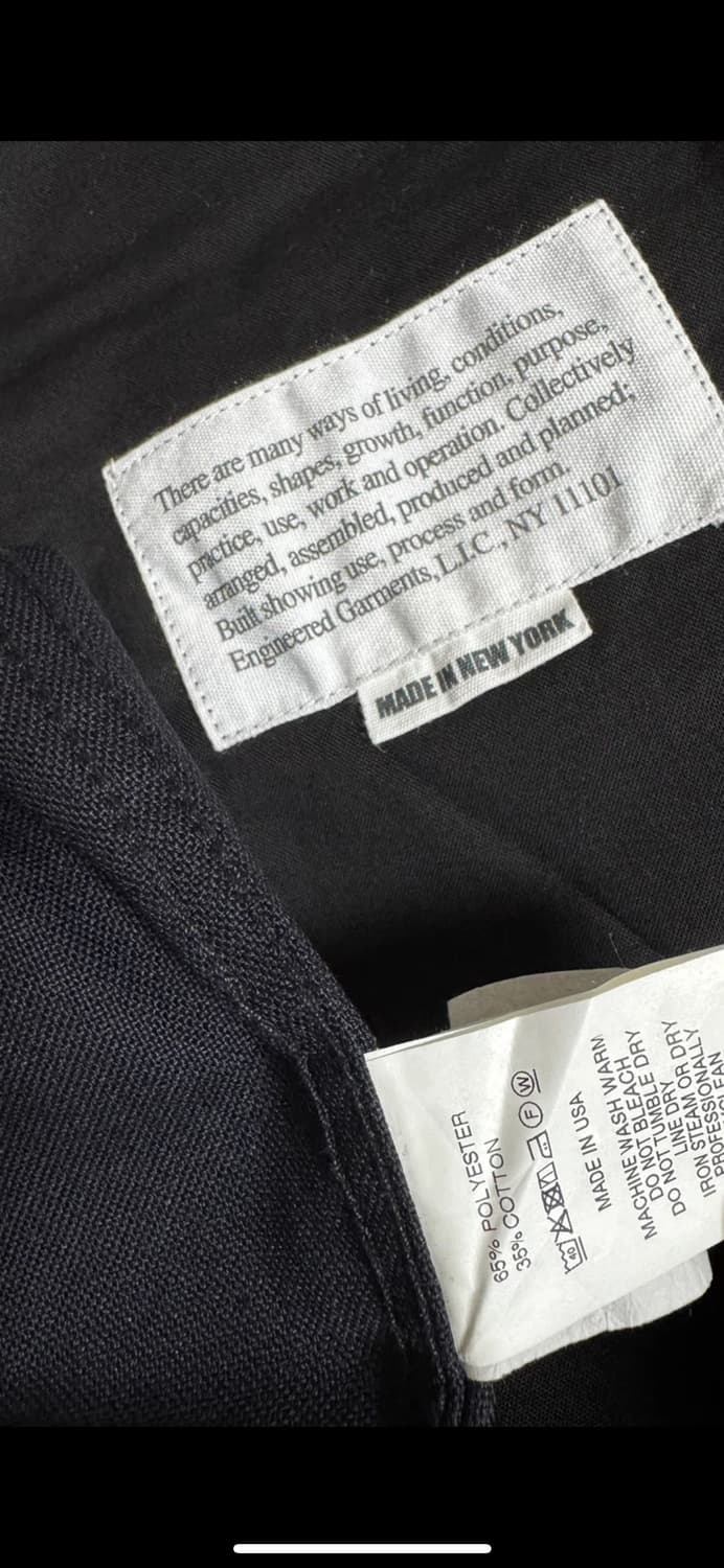 엔지니어드가먼츠 블랙 남성 자켓 L사이즈 상품이미지6