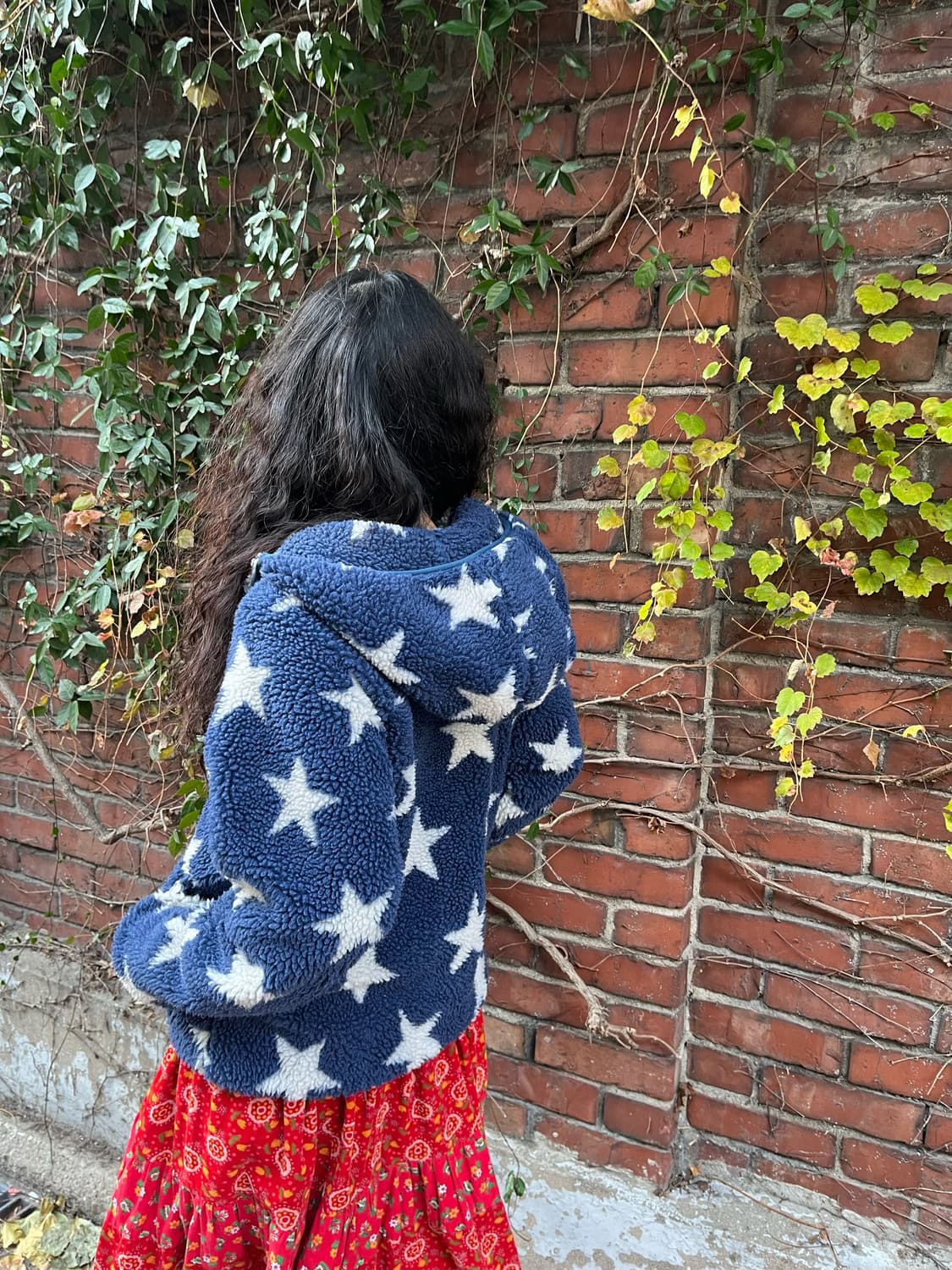 일본무드 별 패턴 후리스 상품이미지5