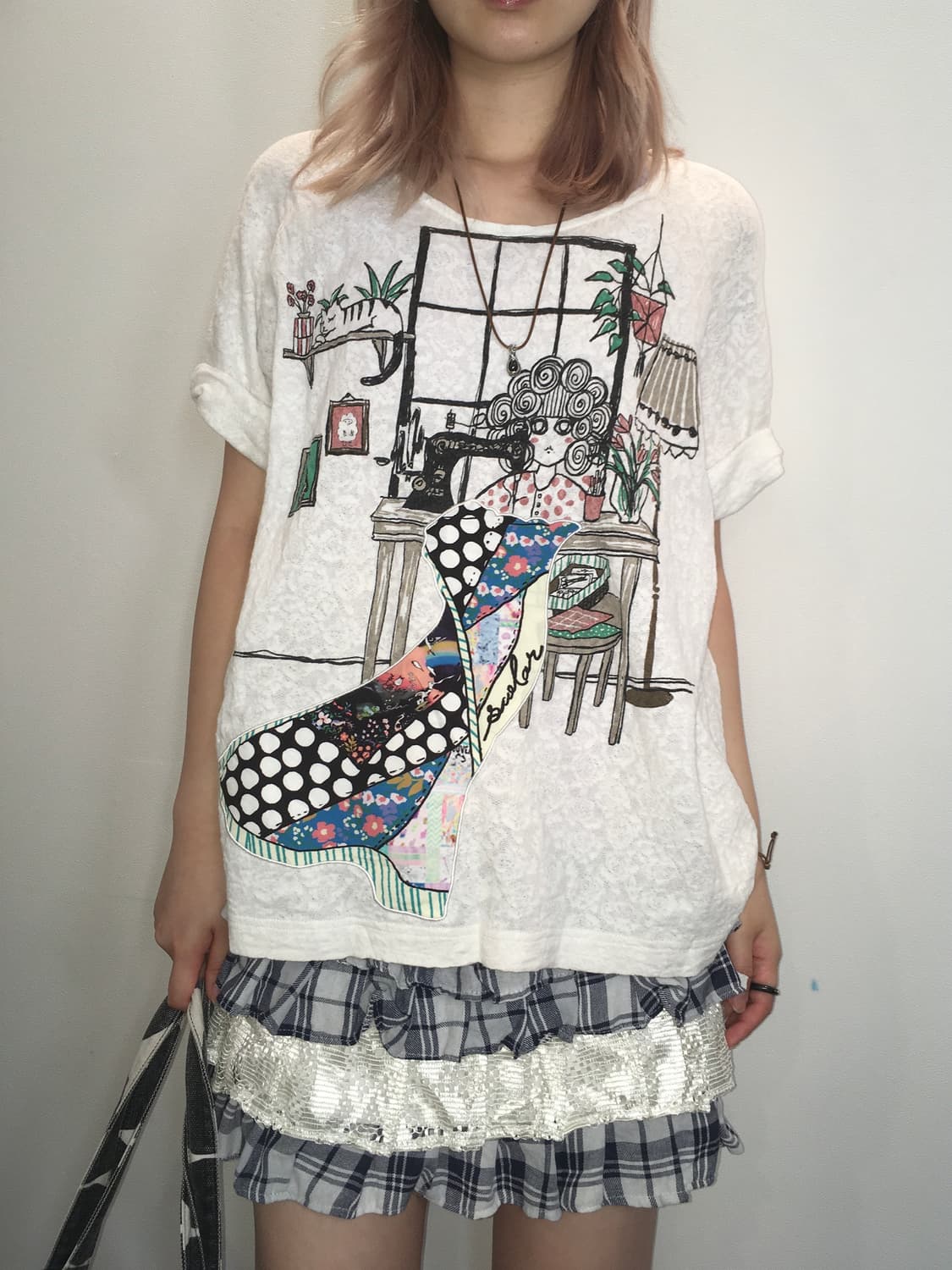 scolar Japanese bobtail patch t shirt 상품이미지1