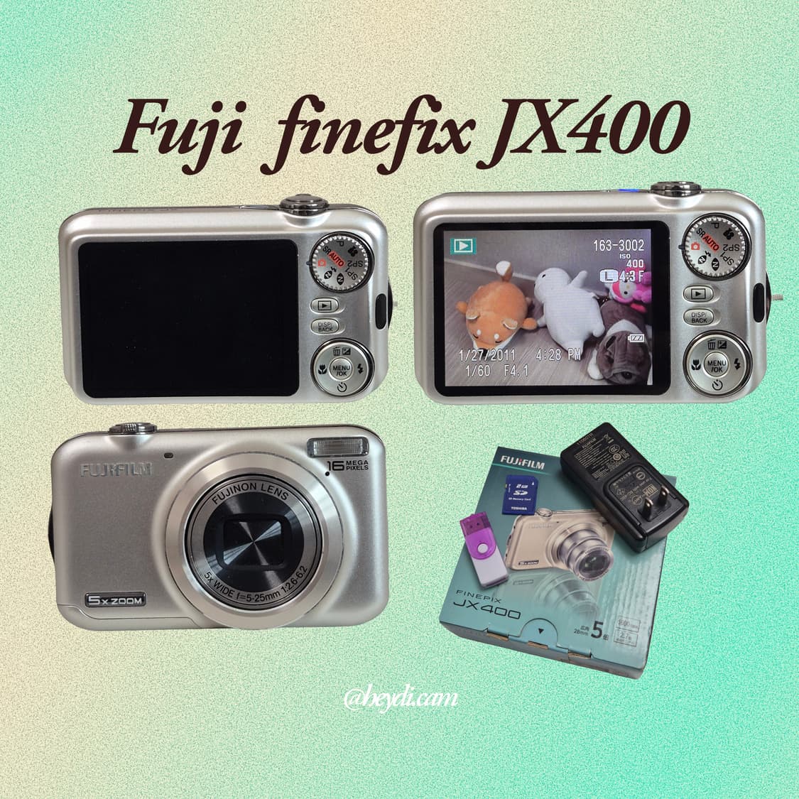 후지필름 파인픽스 JX400 샴페인실버  상품이미지2