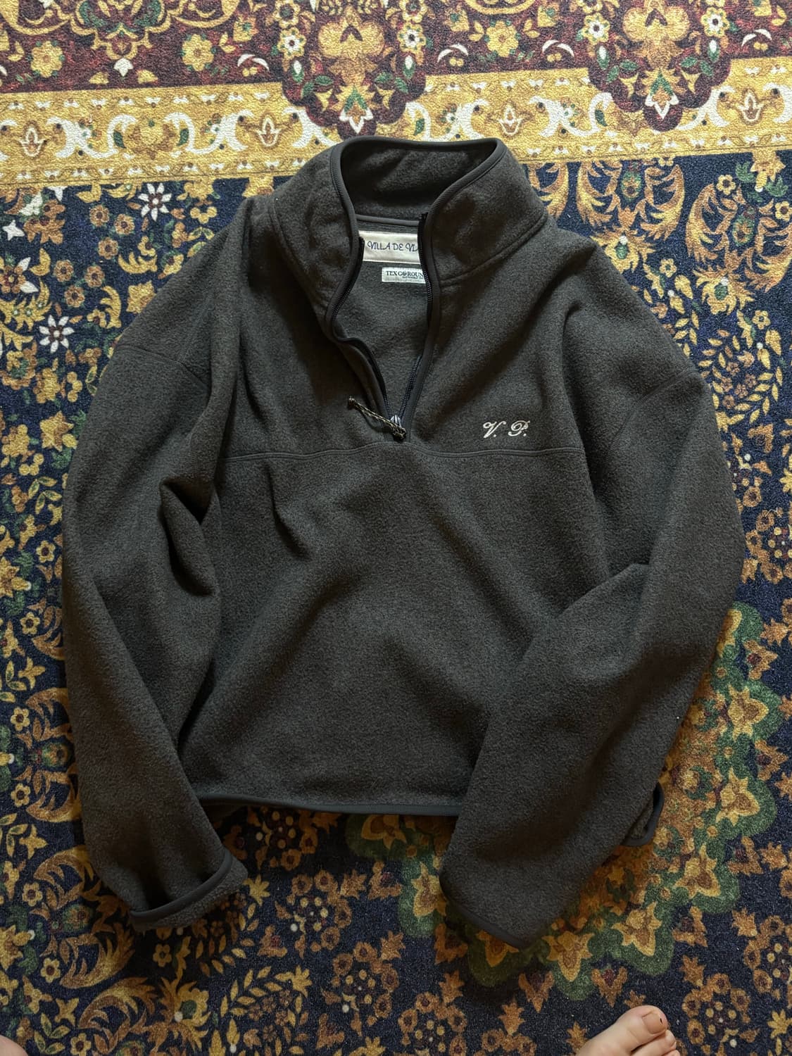 비아플레인 후리스 아노락 반집업 상품이미지2