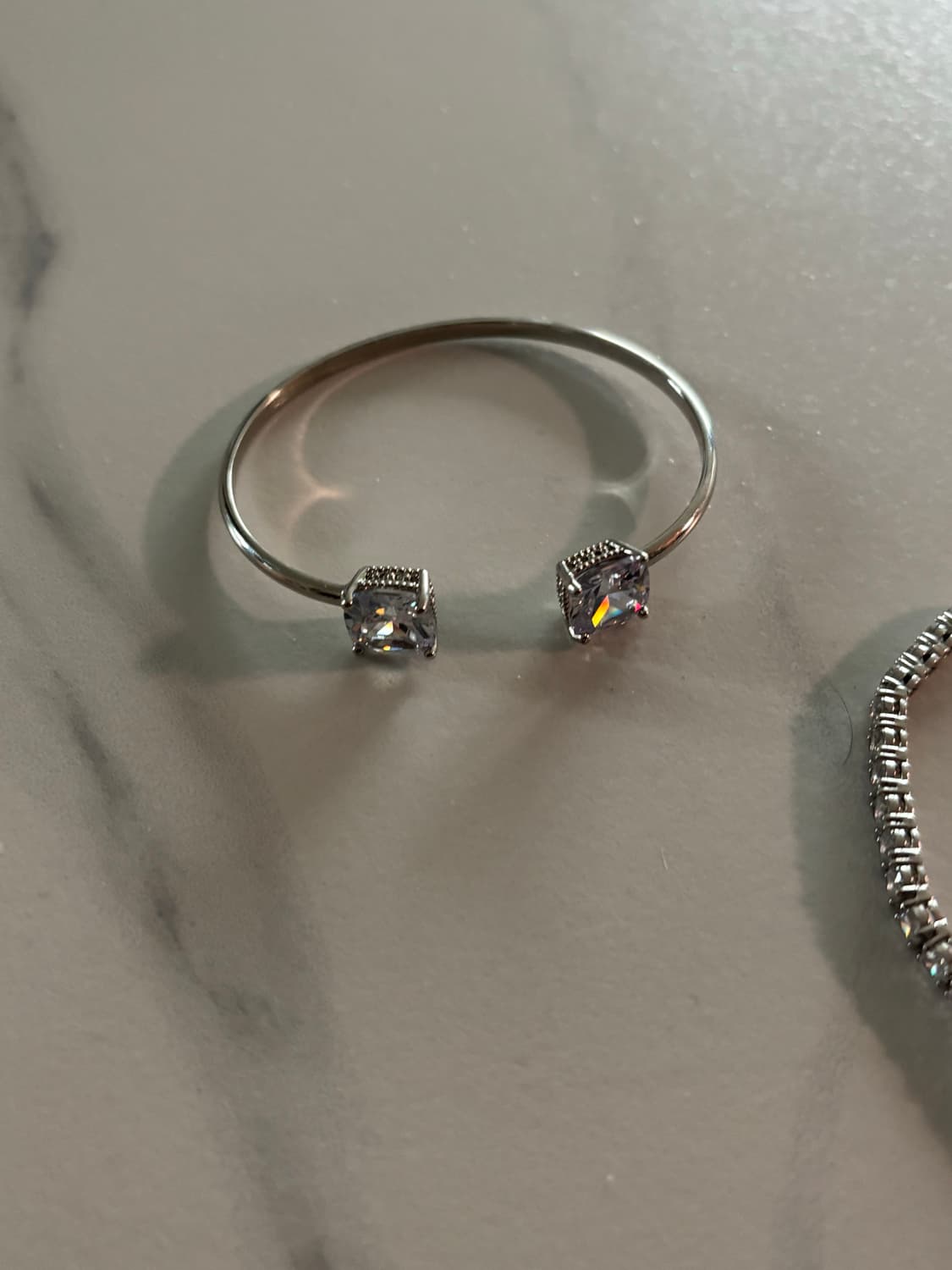 팔찌 2개 세트 큐빅 팔찌 상품이미지3