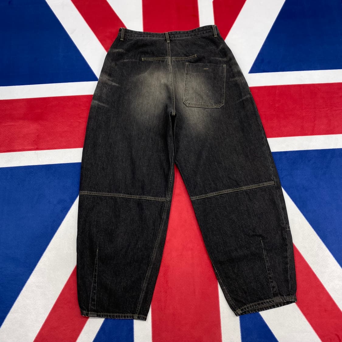 노운 와이드 테이퍼드 데님팬츠 실측32 상품이미지4