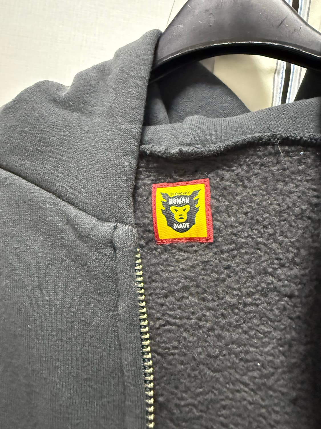 휴먼메이드 후드집업 블랙 L사이즈  상품이미지3