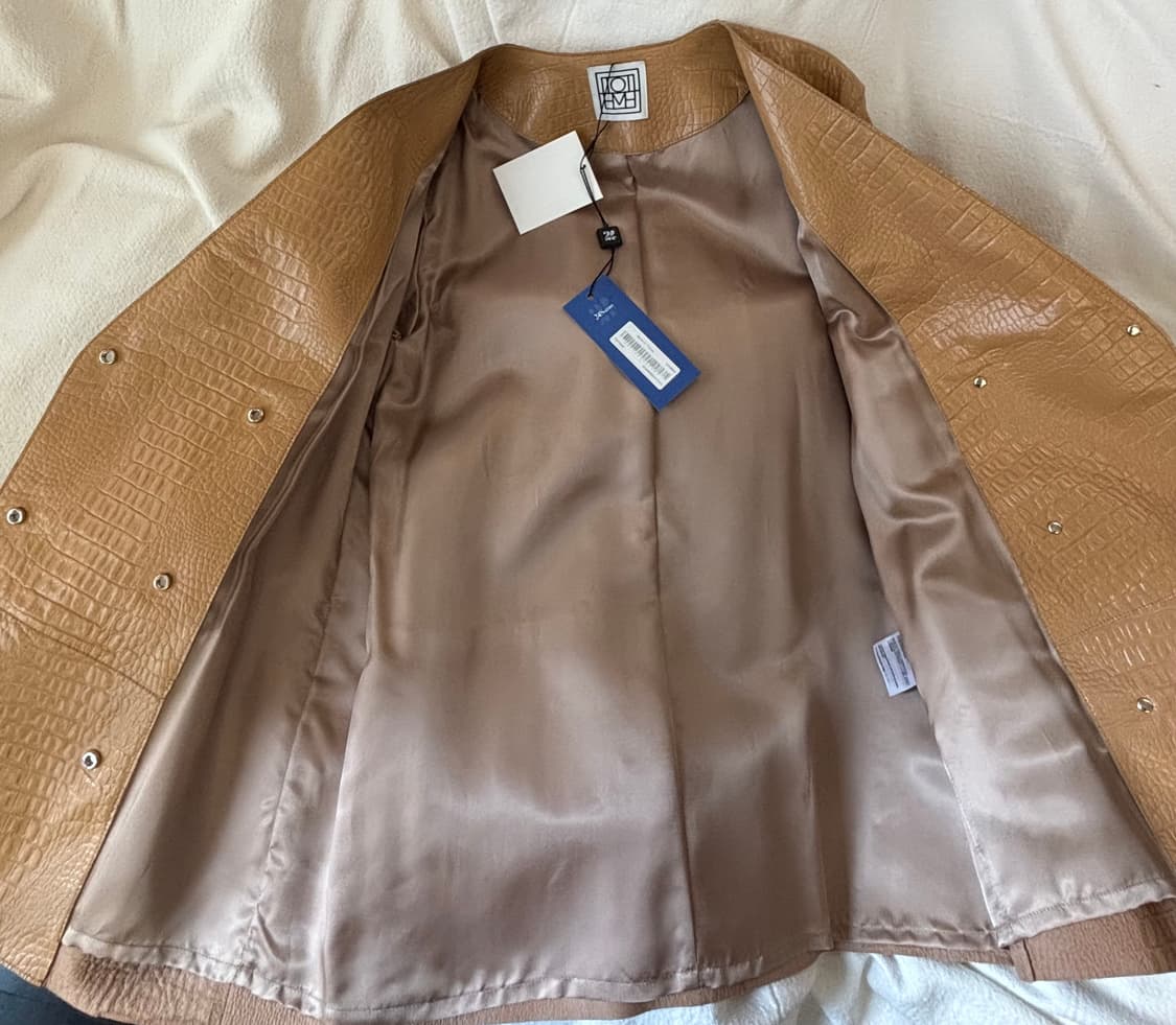 Toteme 토템 크록 가죽 자켓 새상품 상품이미지8