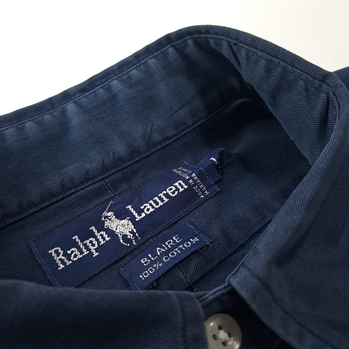 CK298 L 폴로 90s 미국판 블레어 다크네이비 셔츠 남방 상품이미지3