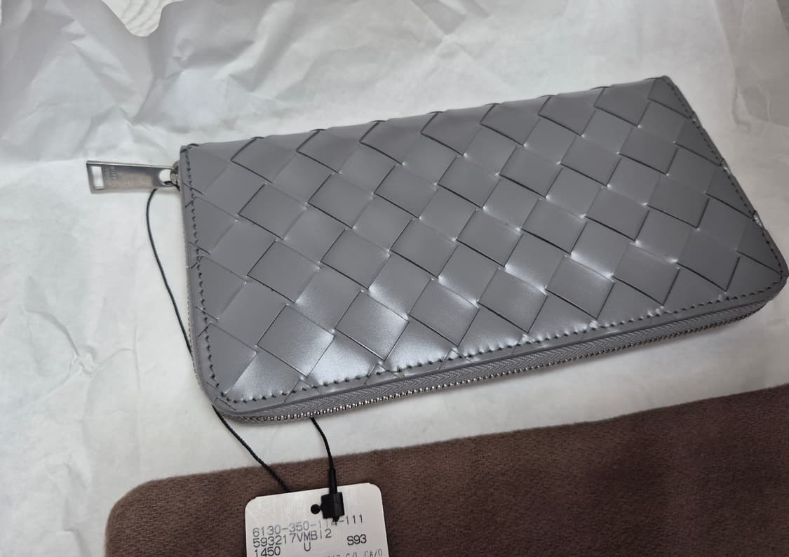 정품,새상품) 보테가 베네타 우븐 지퍼 장지갑 상품이미지1