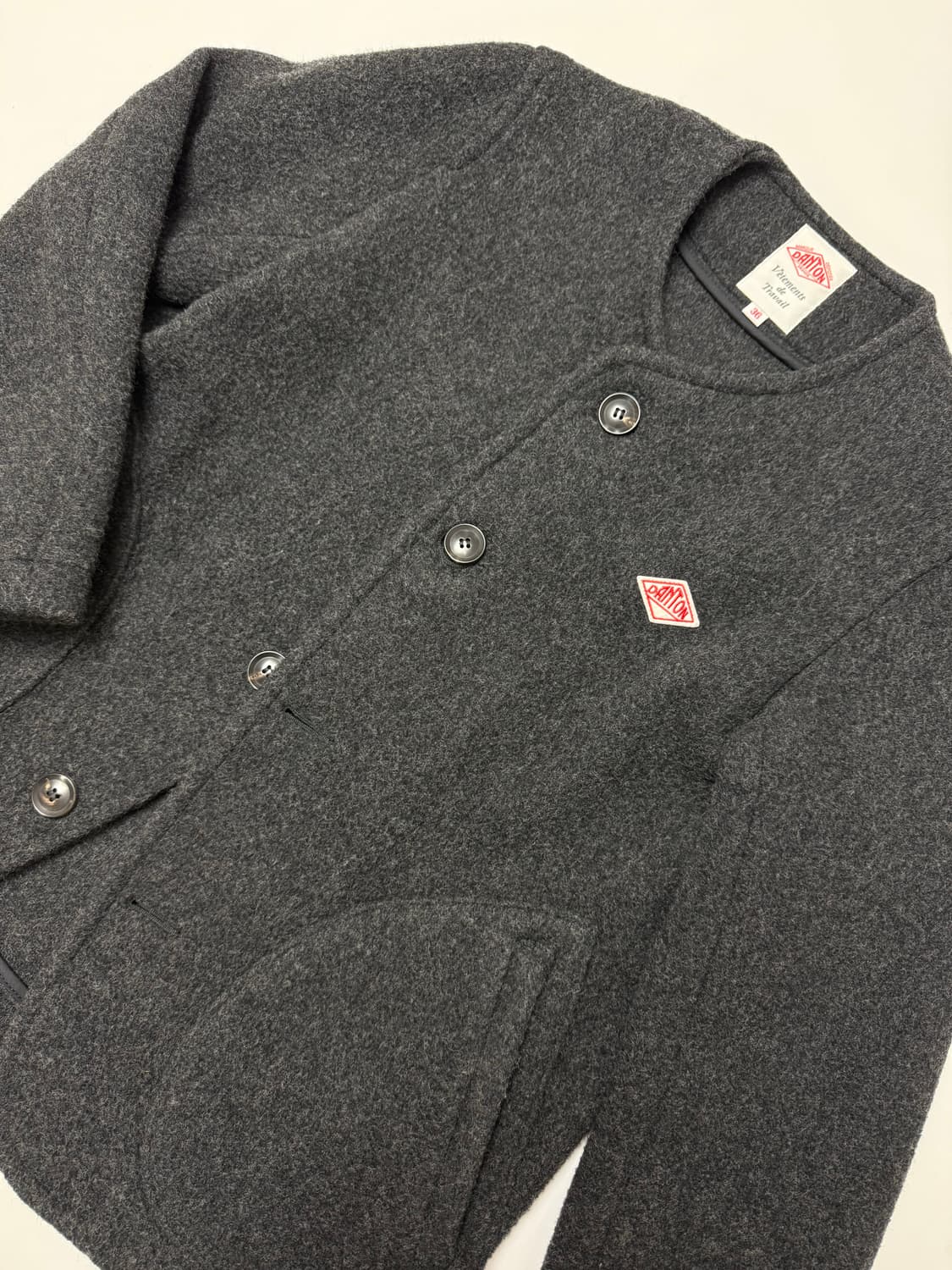 단톤 노카라 울자켓 36 상품이미지2